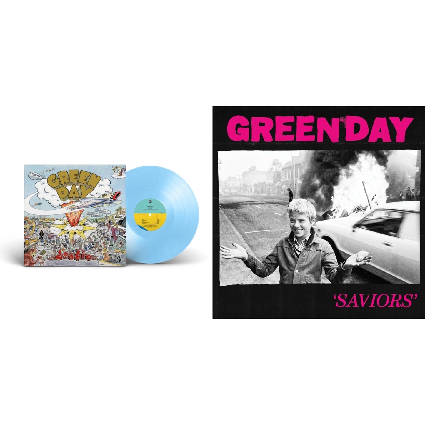 Dookie (X) (Baby Blue LP Vinyl) & Saviors (180G/Deluxe LP Vinyl)