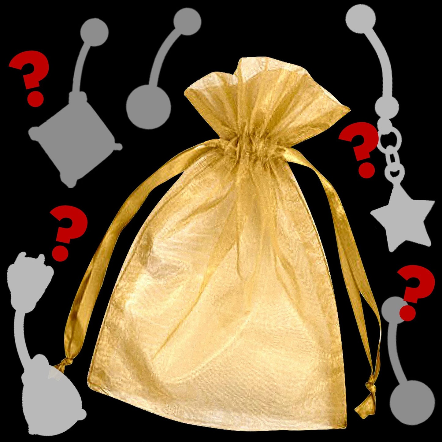 Mystery Grab Bag of 5 DELUXE Belly Rings