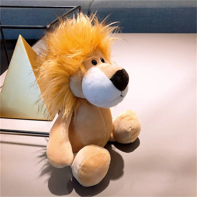 Stuffed Forest Animal Plush Toys – Lion, Tiger, Elephant & More