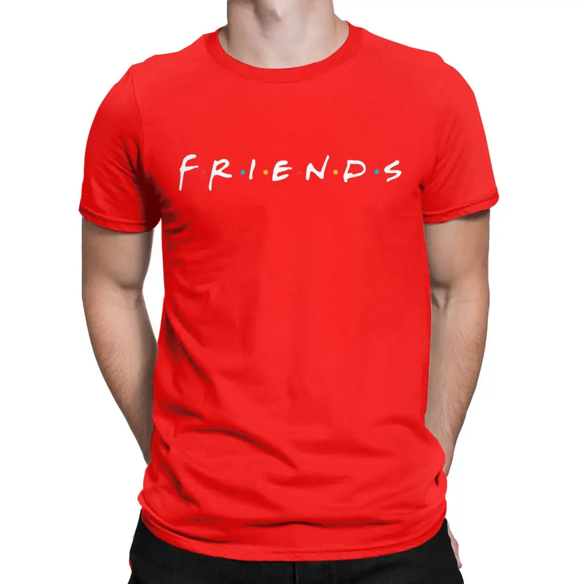 Men T-Shirt Friends TV Show F.R.I.E.N.D.S Awesome 100% Cotton Tee Shirt Short Sleeve T Shirts O Neck Tops Gift - Premium from Lizard Vigilante - Just $20.99! Shop now at Lizard Vigilante