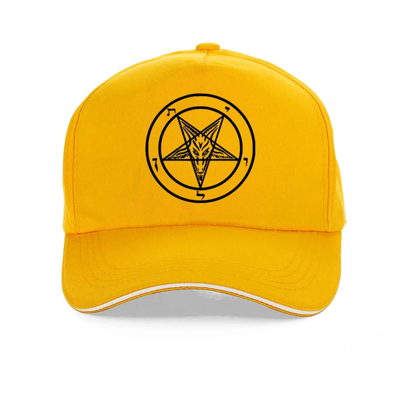 Pentagram Gothic Occult Satan Baseball Cap – Unisex Dad Hat Summer Leisure Trucker Cap Snapback Gorras - Premium cap from Lizard Vigilante - Just $31.99! Shop now at Lizard Vigilante