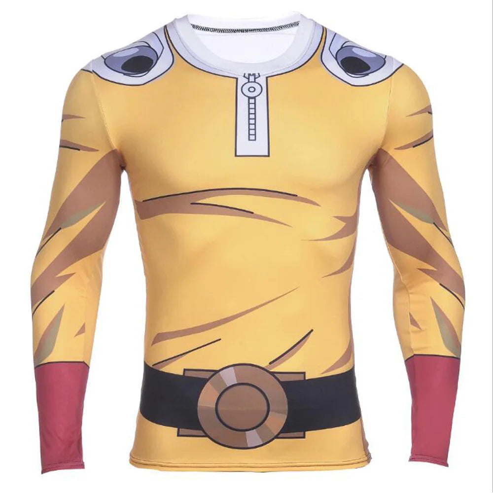 Adhemar “Hero Workout Mode” Compression Tee – 3D One Punch Anime Fitness Cosplay Shirt | Limited Edition Gym Armor - Premium top from dsers - Just $55.99! Shop now at Lizard Vigilante