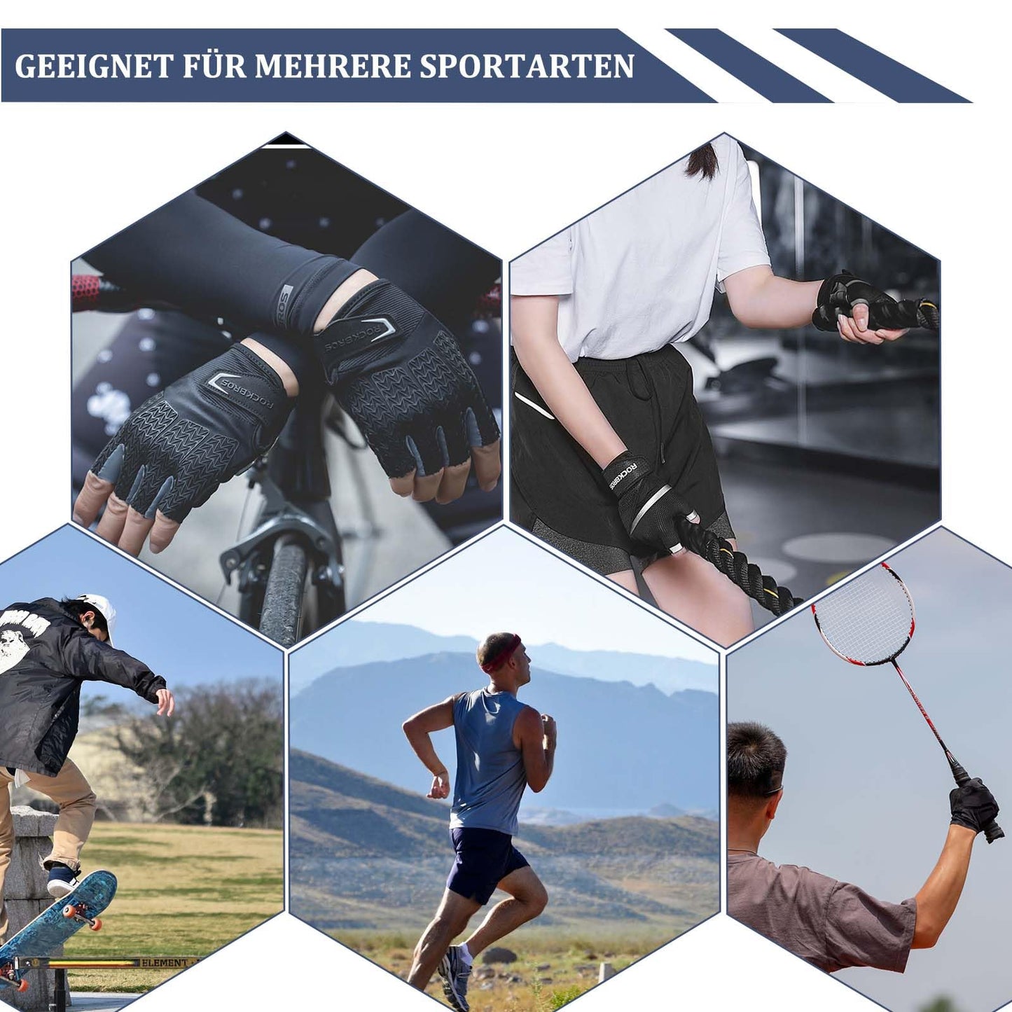 ROCKBROS Winter Cycling Windproof Anti-Slip Thermal Bike Gloves for Cycling,Biking,Running