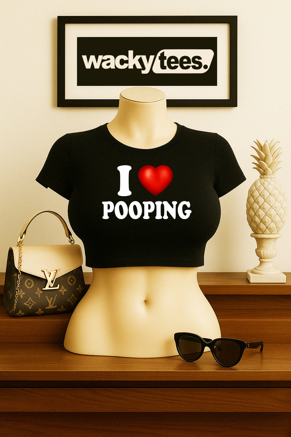 I Love Pooping I Love Party Favors I Heart Funny Adult Humor Graphic Tee Shirt