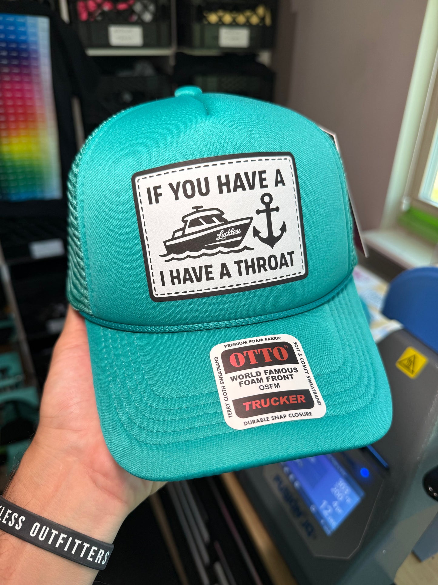 Boat Throat Trucker Hat
