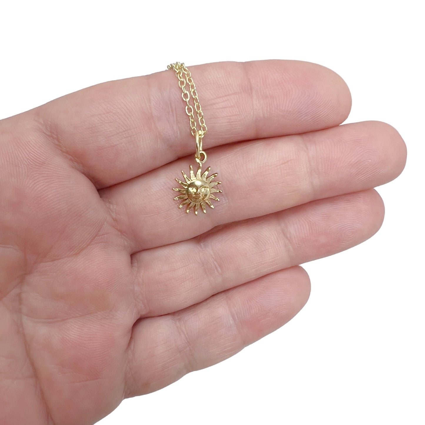 Happy sun necklace