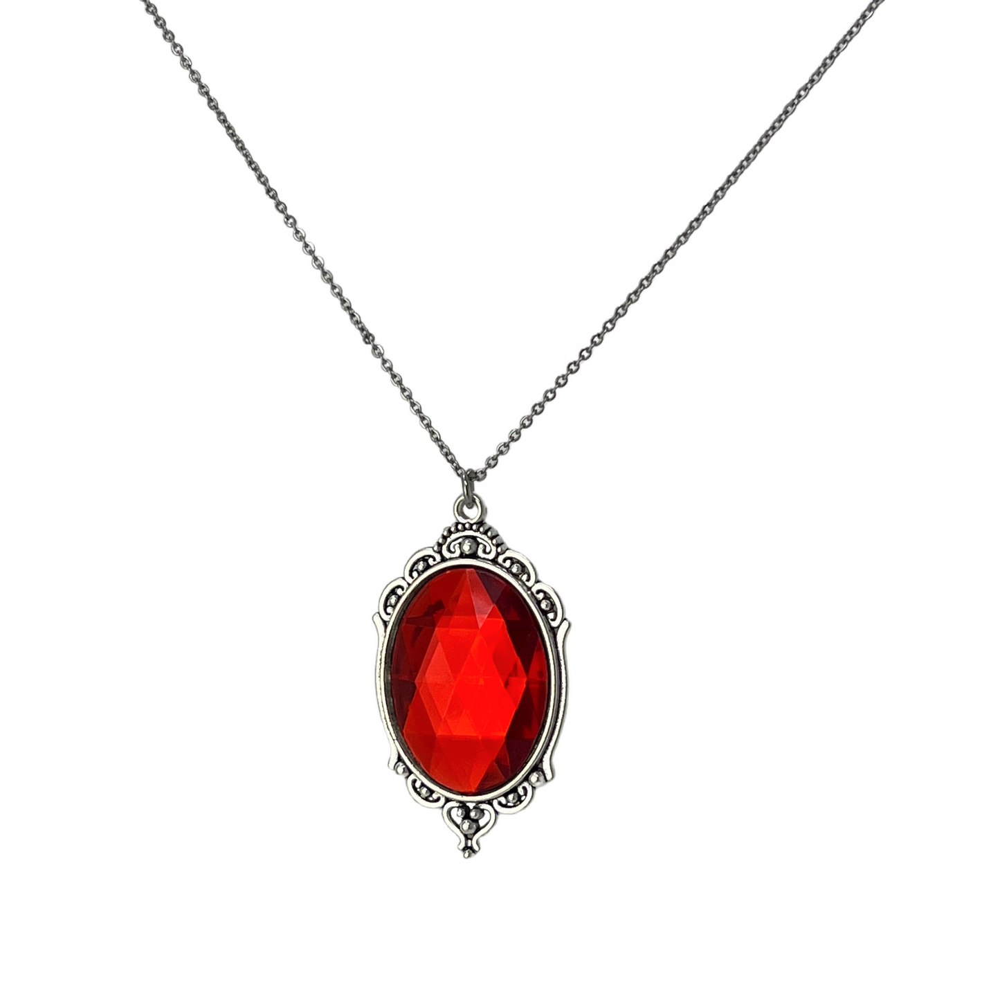 Vampire necklace blood red pendant