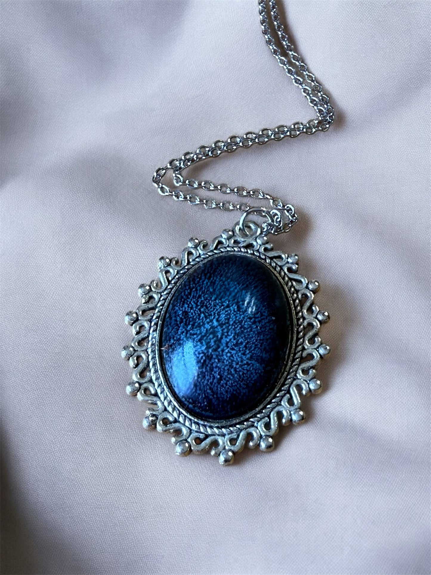 Blue Essence Drop | Cosmic Resin Relic for the Misbehaved Soul – Handmade Pendant for Metal-Laced Legends - Premium Pendant necklace from Token Treasures - Just $19.37! Shop now at Lizard Vigilante