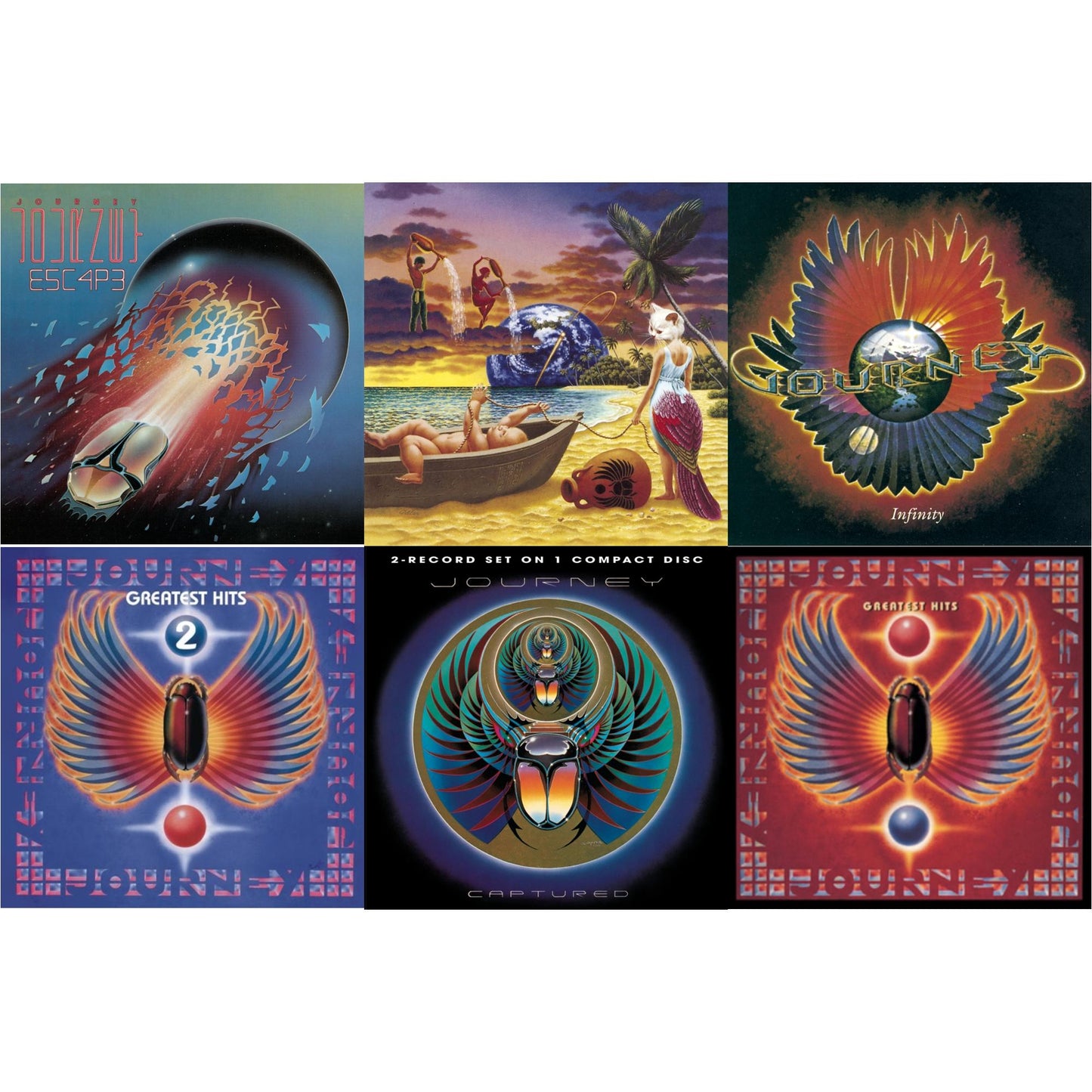Greatest Hits & Trial By Fire & Journey's Greatest Hits Vol.2 & Captured & Infinity & Escape