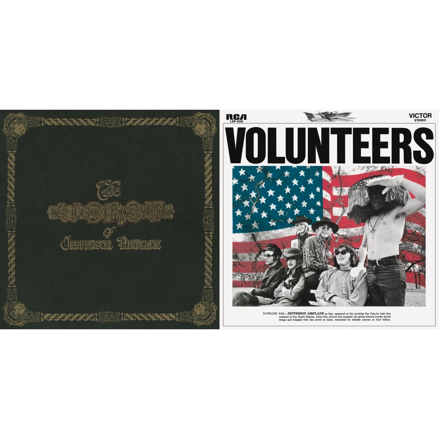 Volunteers (180G) & Worst Of Jefferson Airplane (180G)