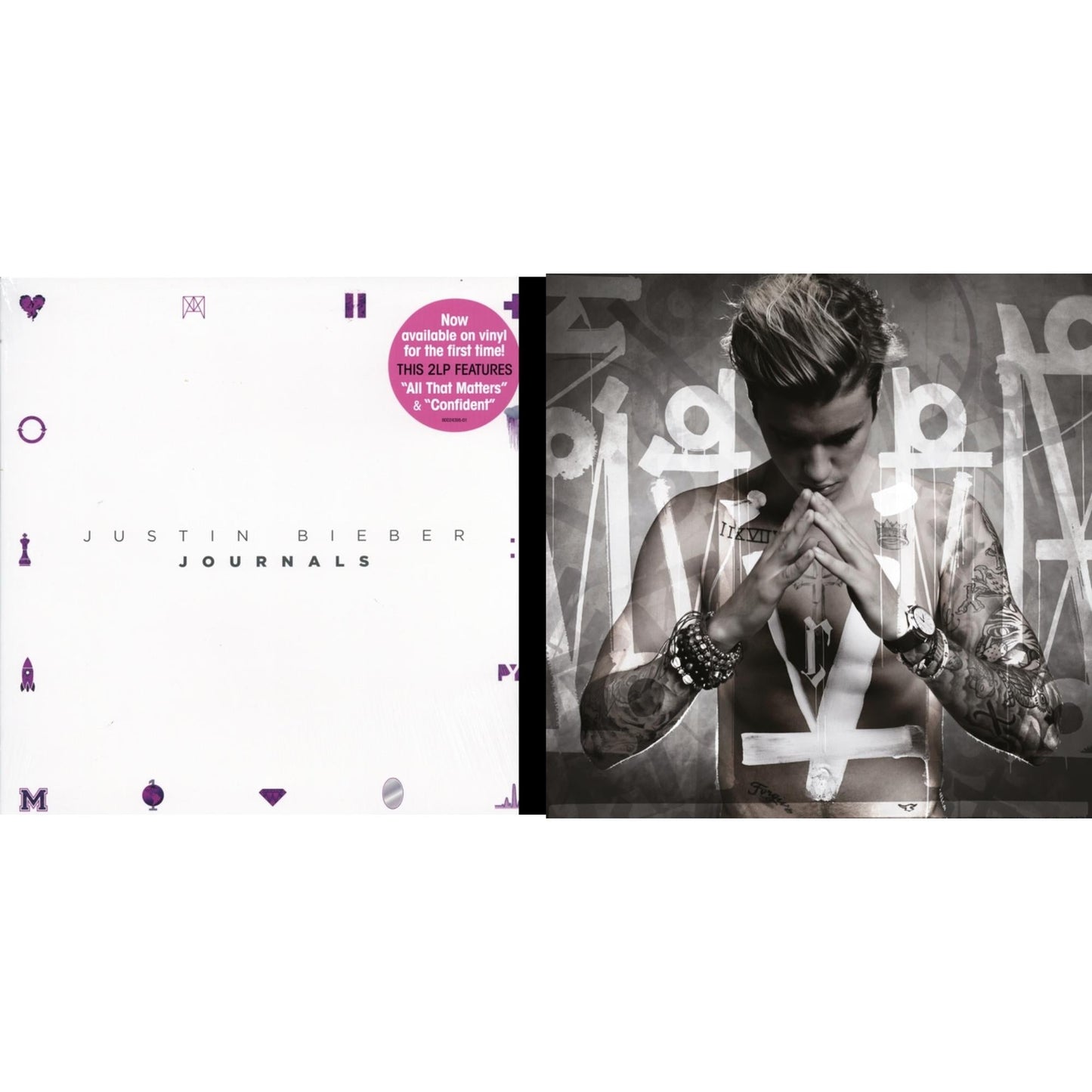 Justin Bieber - Purpose & Journals - LP Vinyl Bundle