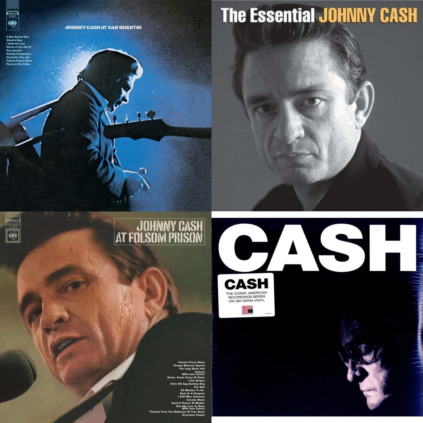 At Folsom Prison & At San Quentin & American Iv: The Man Comes Around & Essential Johnny Cash