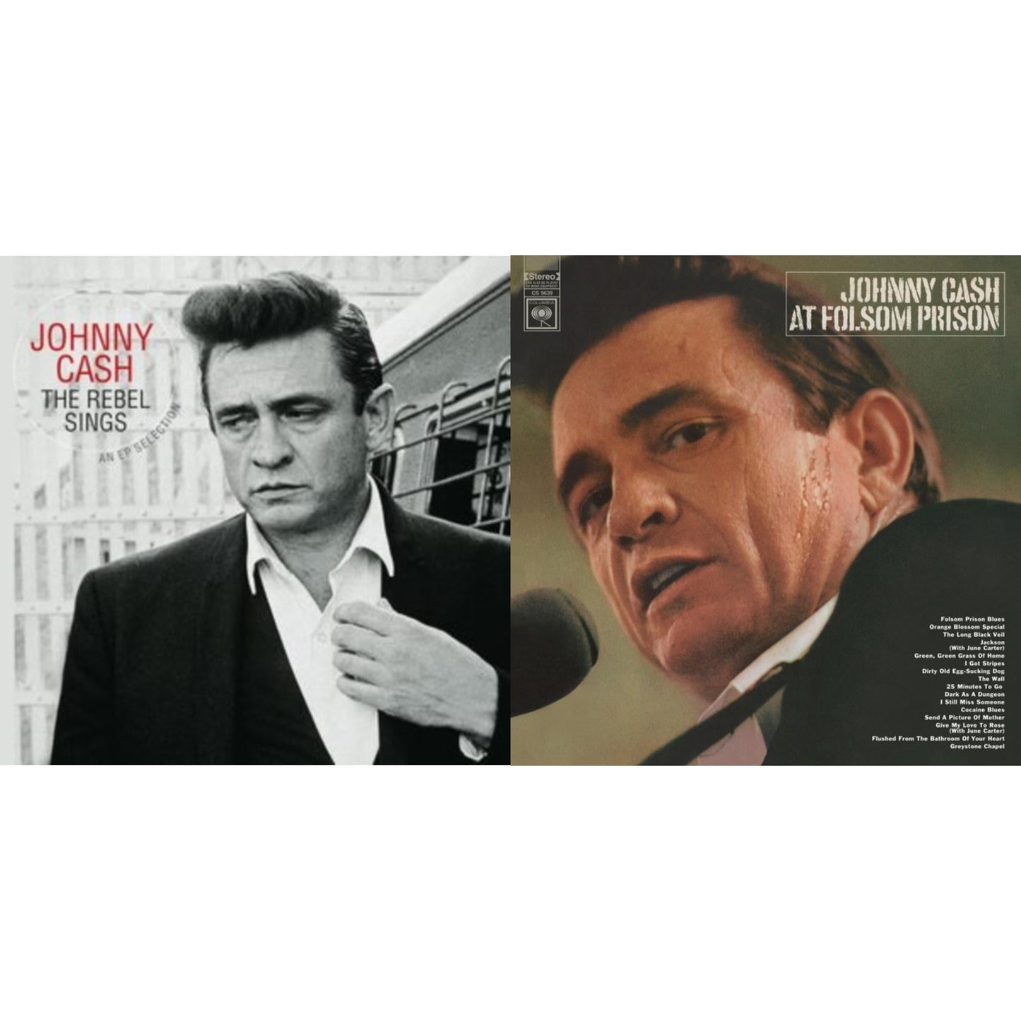 At Folsom Prison & Rebel Sings (Crystal Clear & Solid Silver LP Vinyl)