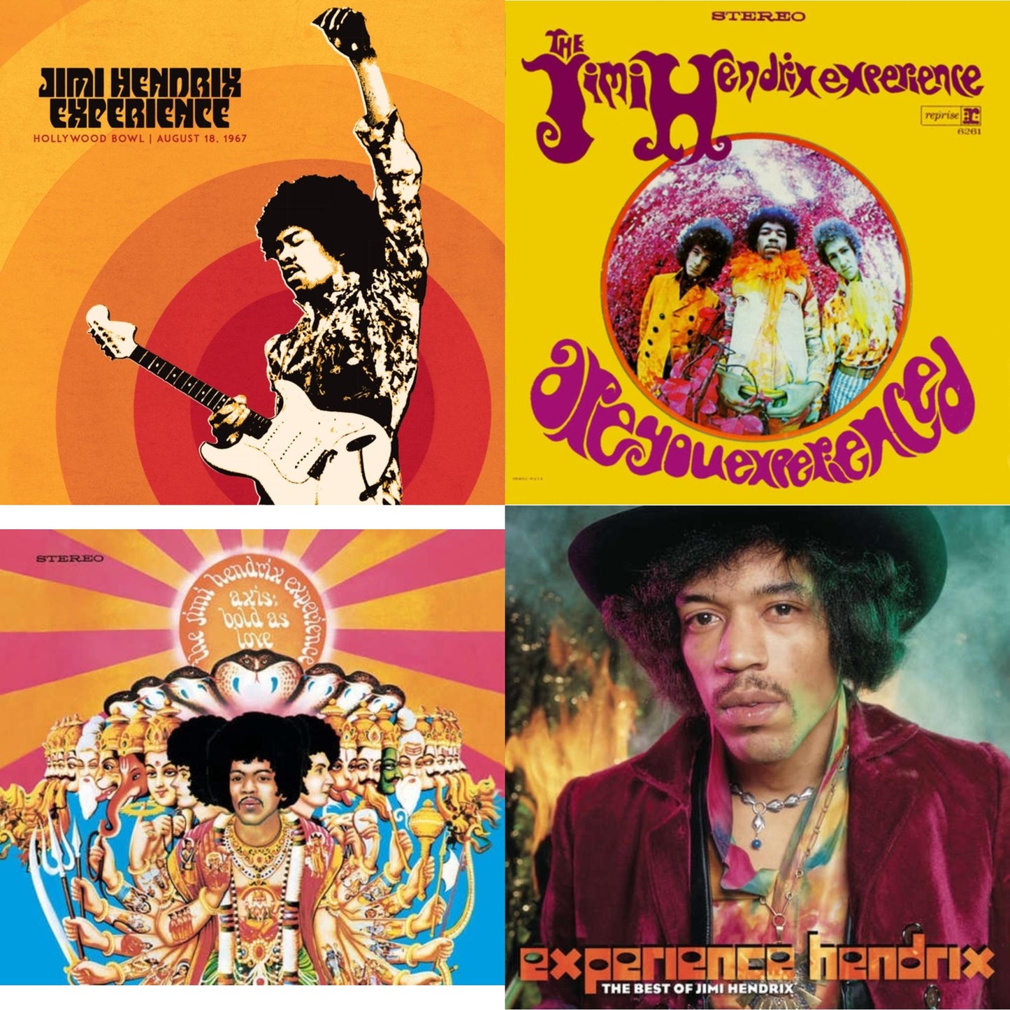 Jimi Hendrix Experience: Live At The Hollywood Bowl: August 18, 1967 & Axis: Bold As Love (180G) & Are You Experienced (180G) & Experience Hendrix: Best Of Jimi Hendrix (2LP/150G)
