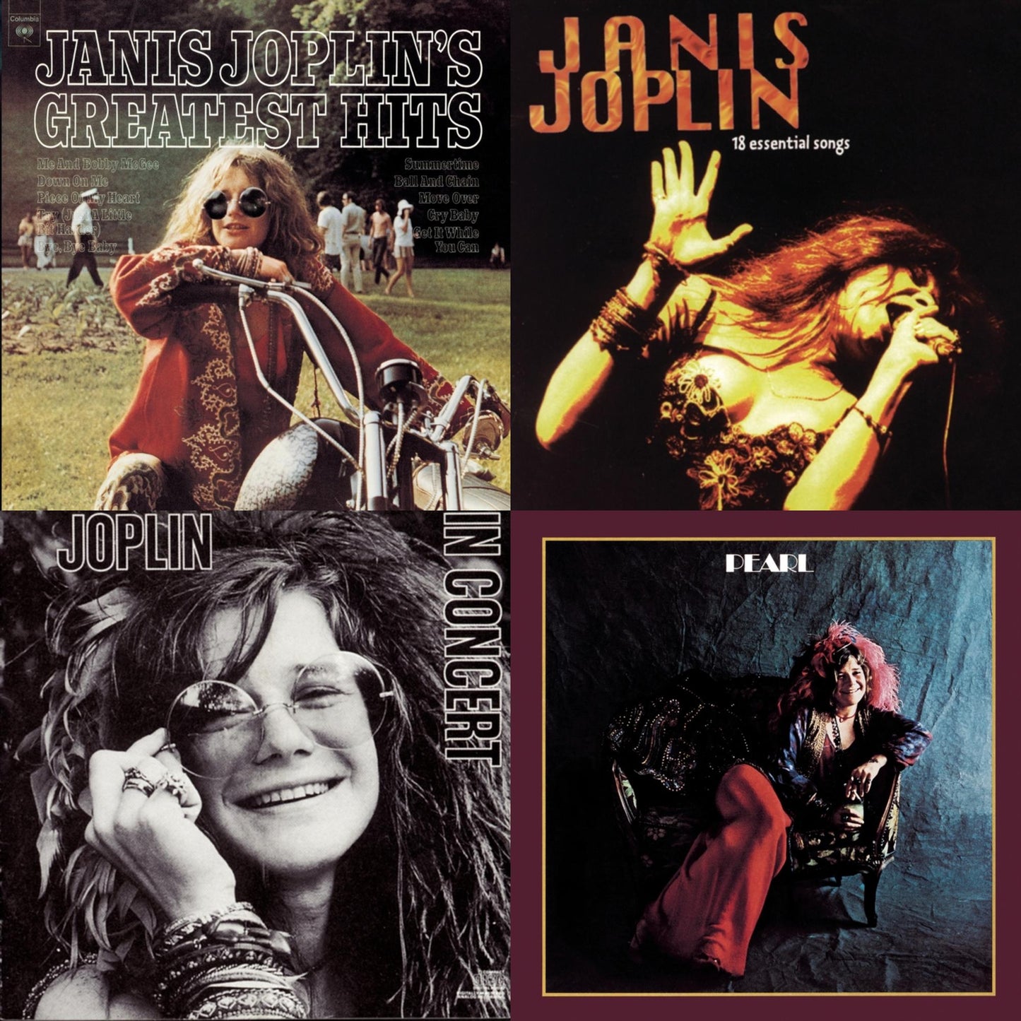Greatest Hits & 18 Essential Songs & Joplin In Concert & Pearl