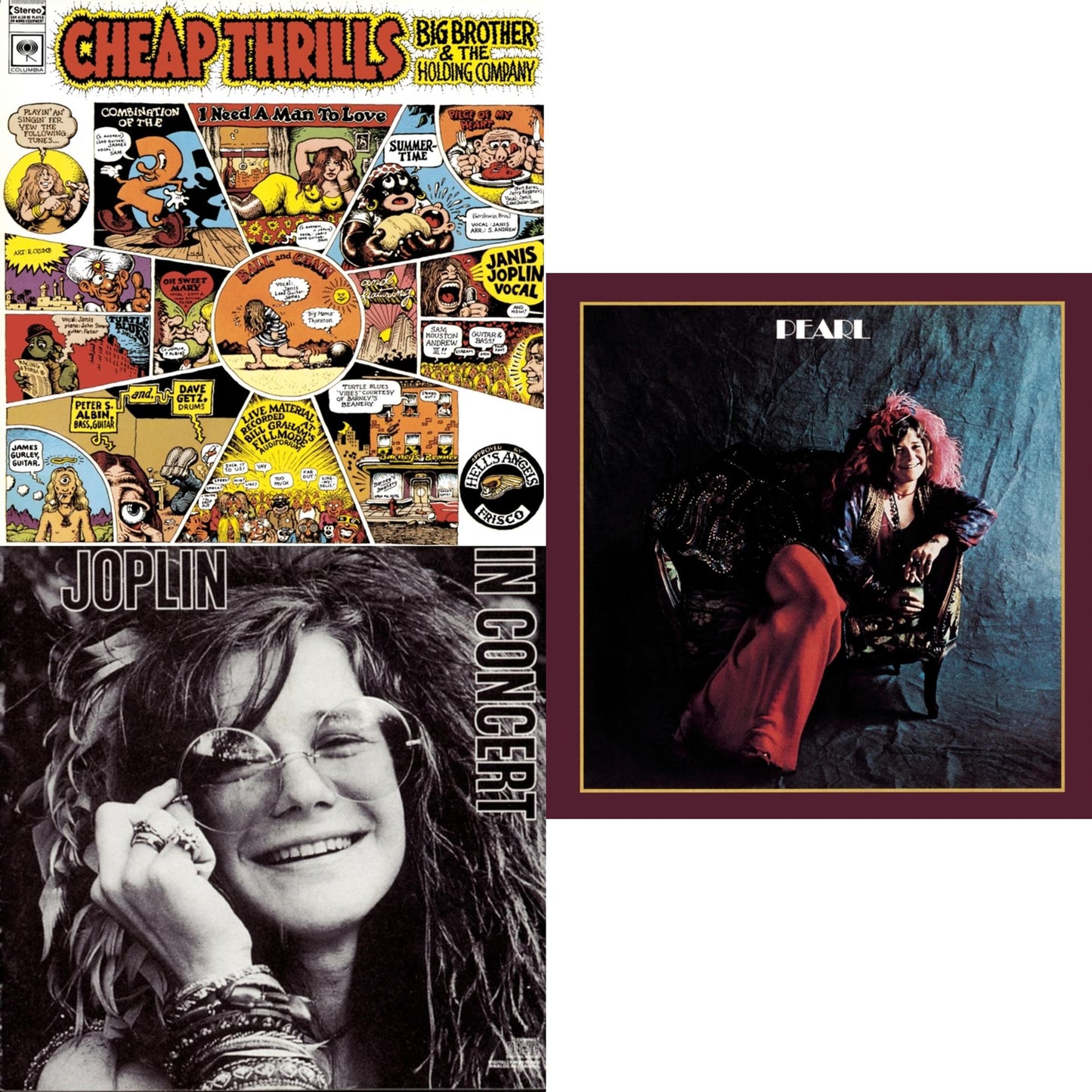 Cheap Thrills & Joplin In Concert & Pearl