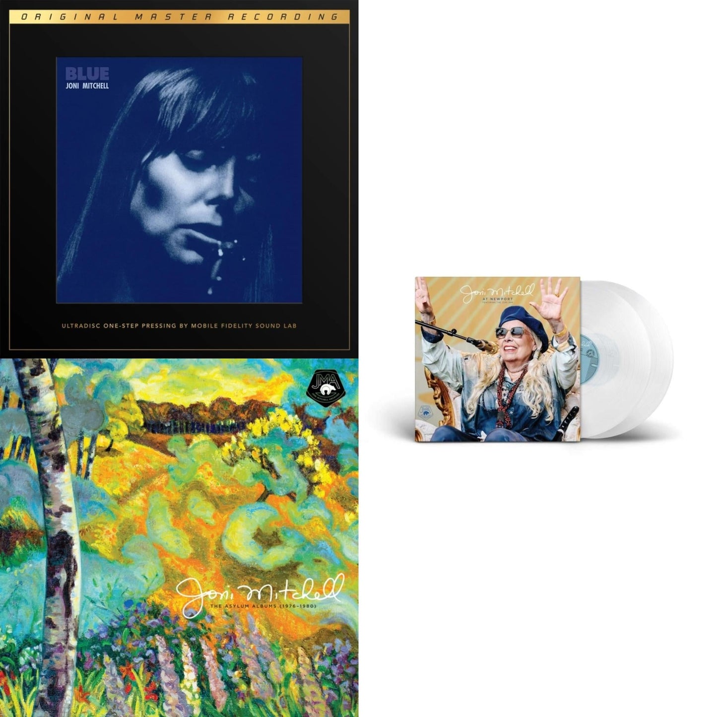 At Newport (2LP/Clear Vinyl) & Asylum Albums (1976-1980) (6LP/180G) & Blue (2LP Box/180G/45RPM Supervinyl Ultradisc One-Step/Limited/Numbered)