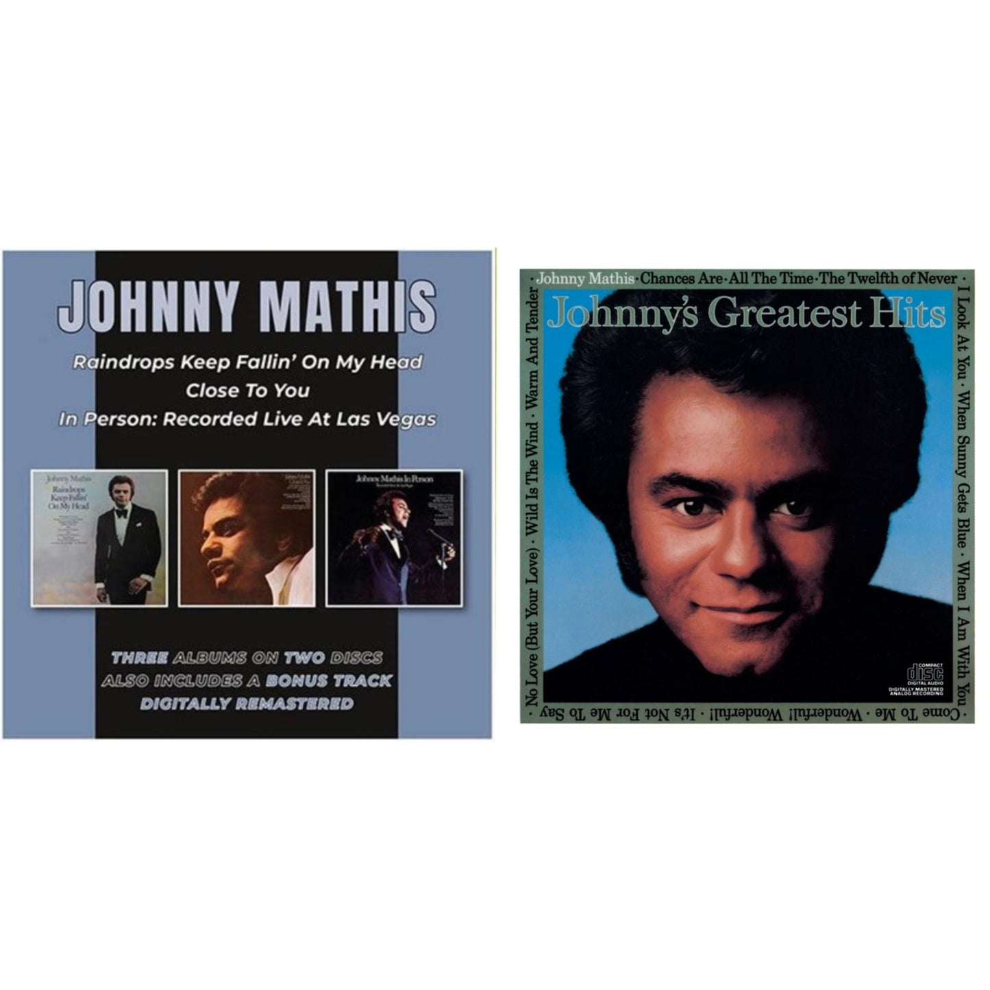 Raindrops Keep Fallin' On My Head / Close To You / In Person (2CD) & Johnny's Greatest Hits