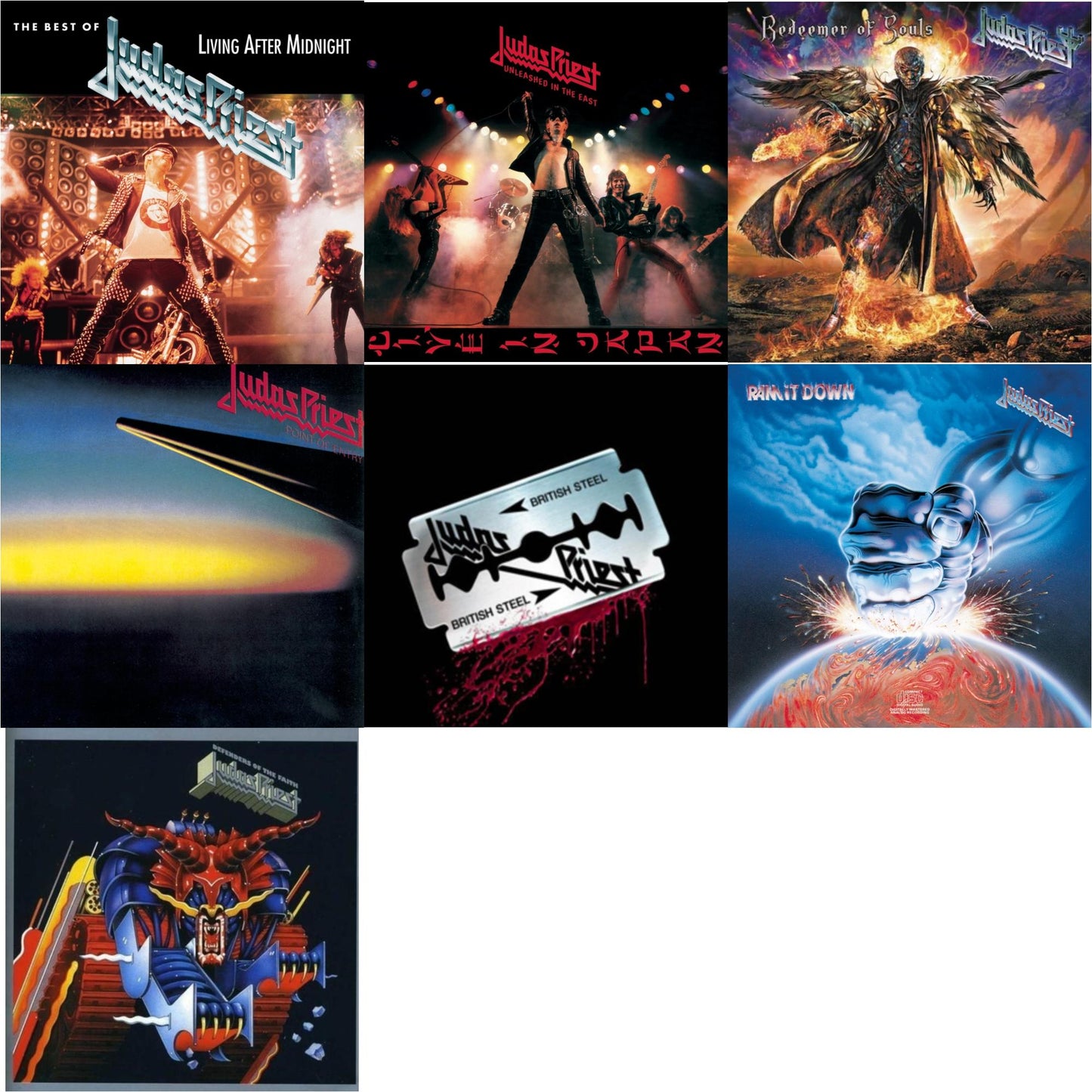 Best Of Judas Priest: Living After Midnight & Defenders Of The Faith & British Steel (30Th Anniversary Legacy Edition) & Ram It Down & Point Of Entry & Unleashed In The East & Redeemer Of Souls