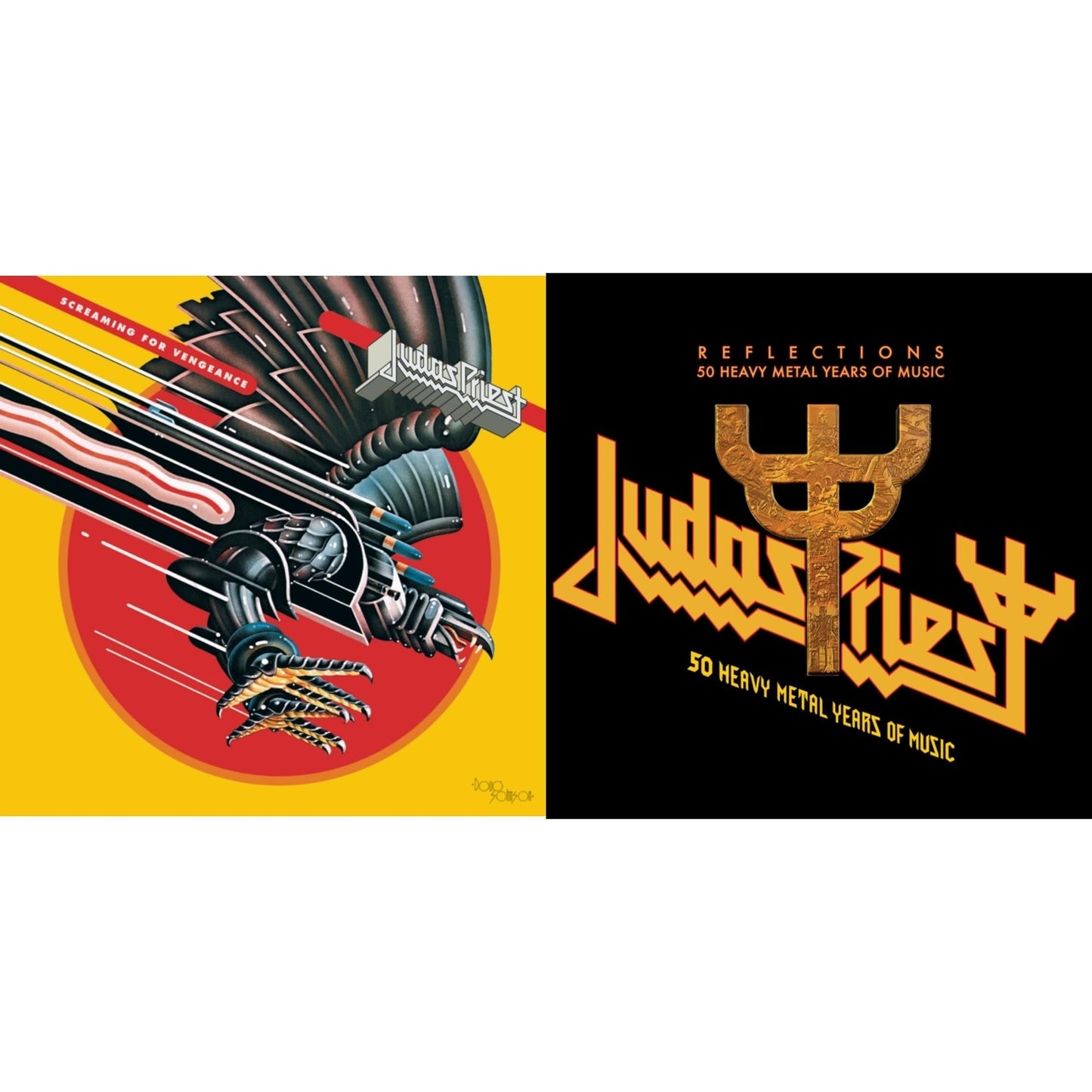 Judas Priest - Reflections - 50 Heavy Metal Years Of Music (2LP/180G/Red Vinyl) & Screaming For Vengeance (180G/Dl Card)