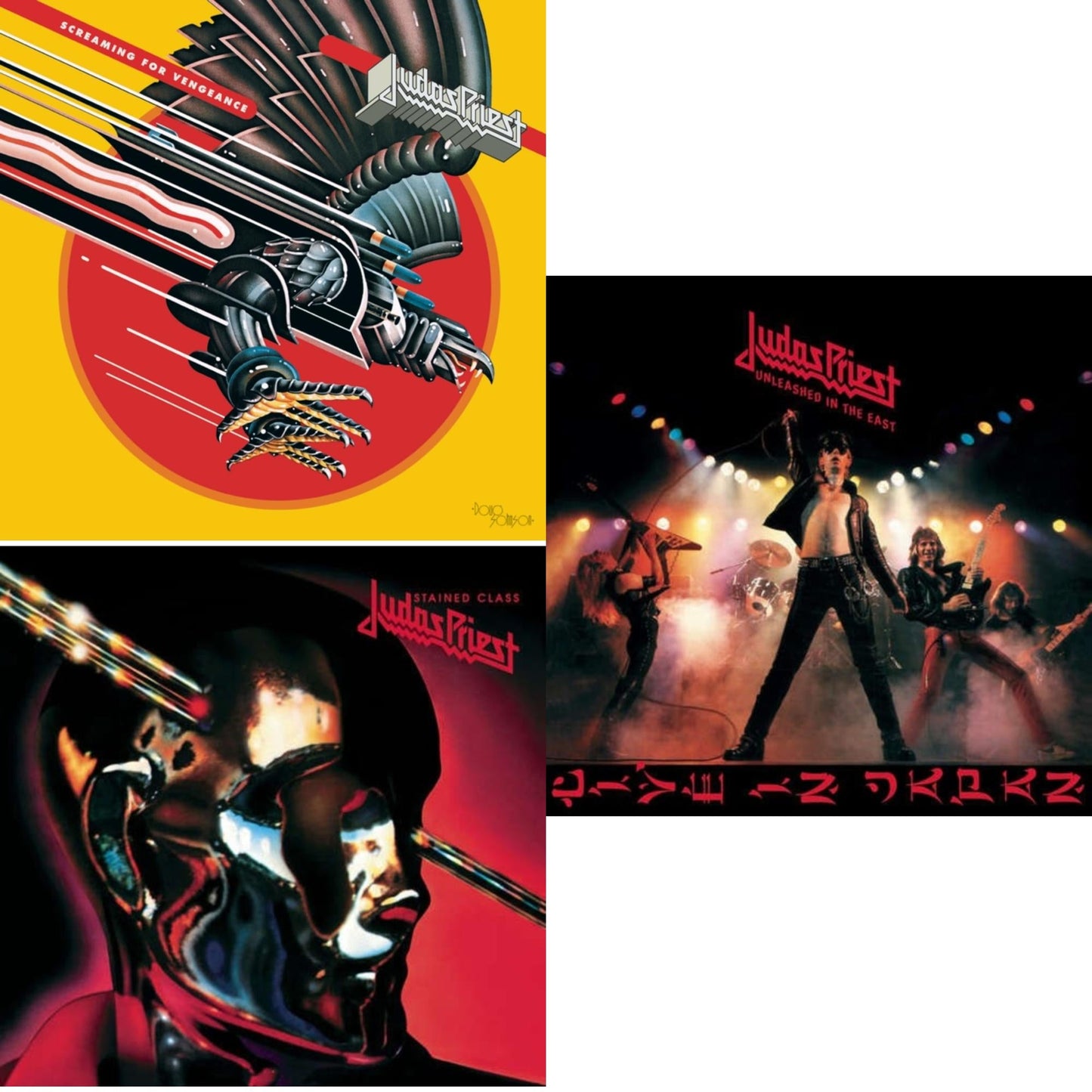 Stained Class (180G/Dl Card) & Unleashed In The East: Live In Japan (180G/Dl Card) & Screaming For Vengeance (180G/Dl Card)