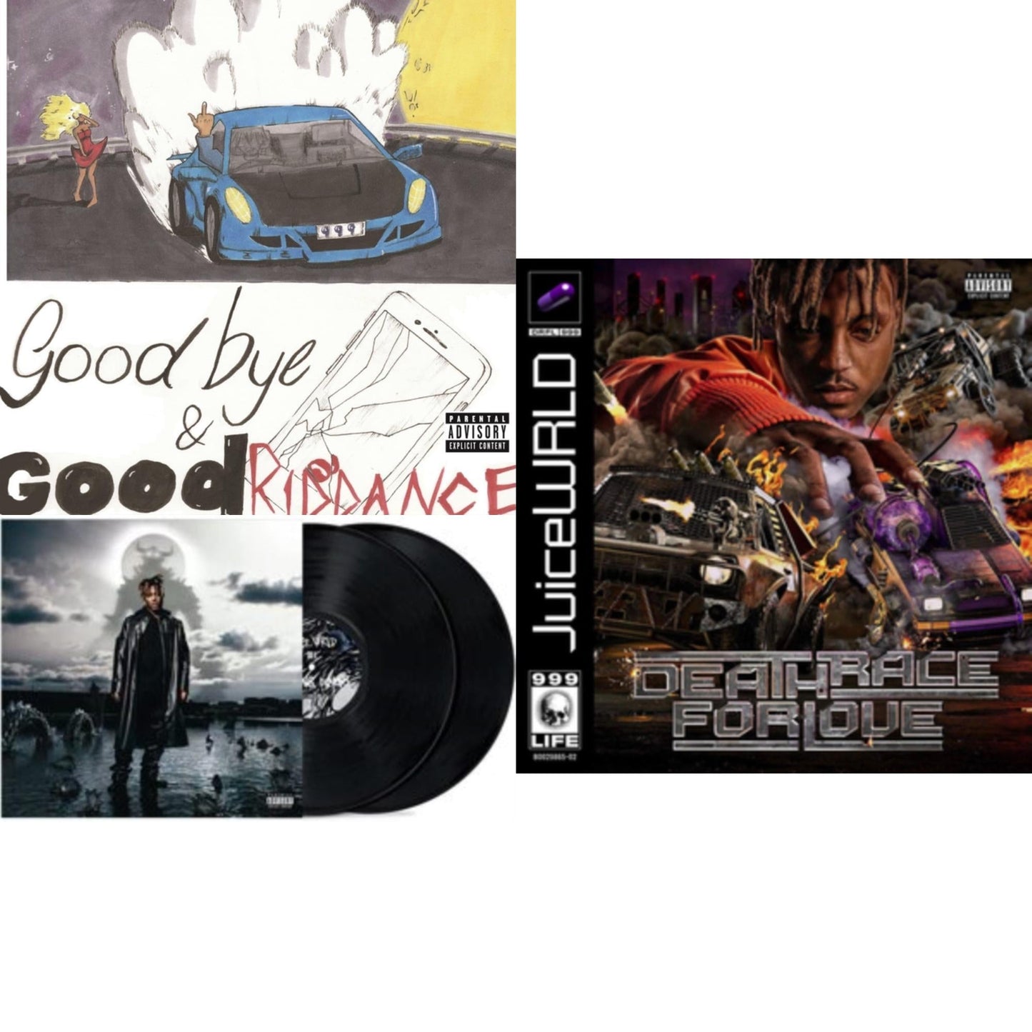 Juice Wrld - Fighting Demons (2LP) & Goodbye & Good Riddance (X) (5Th Anniversary Deluxe) & Death Race For Love (X) (2LP)