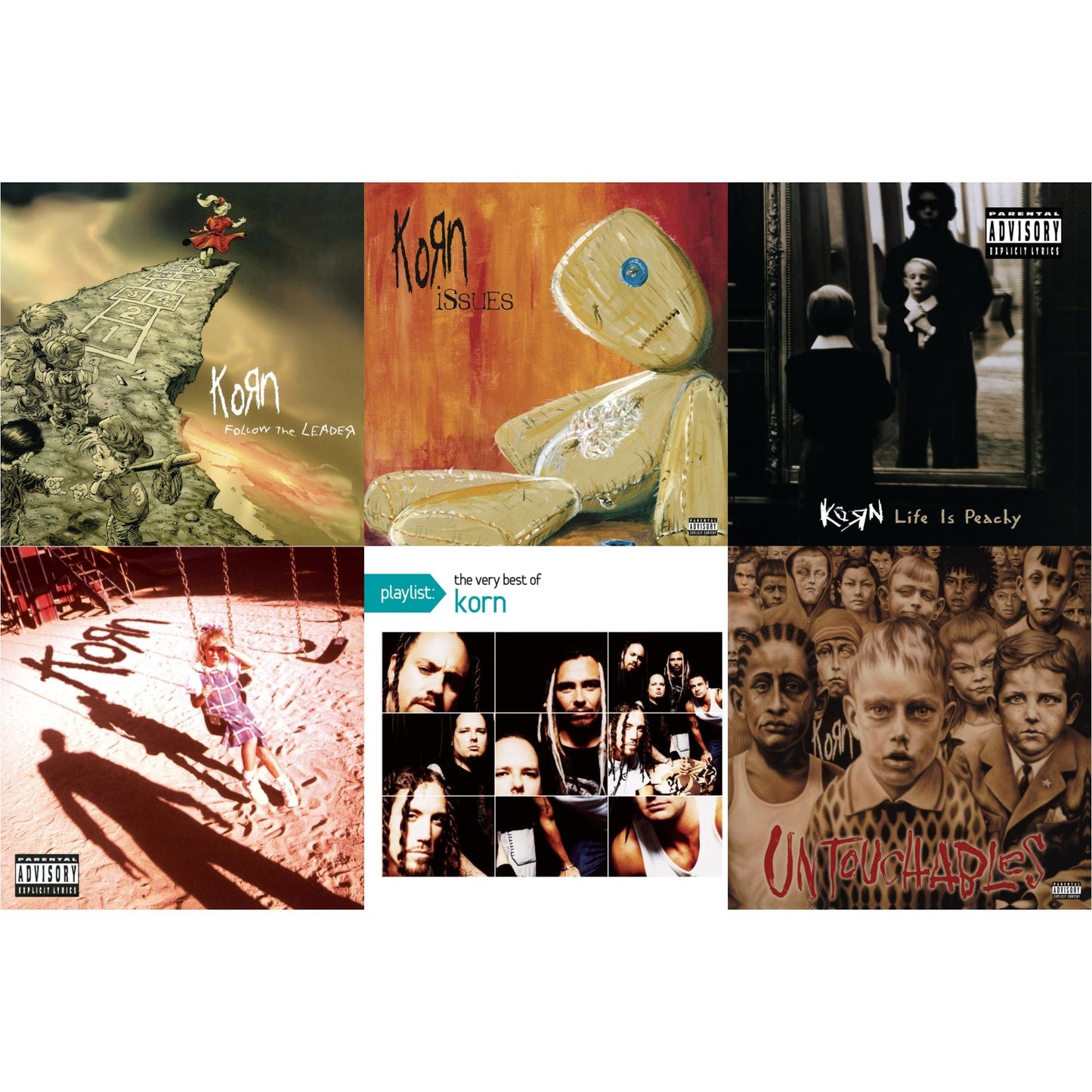 Life Is Peachy & Korn (Explicit) & Issues (Explicit) & Untouchables & Playlist: Very Best Of Korn & Follow The Leader