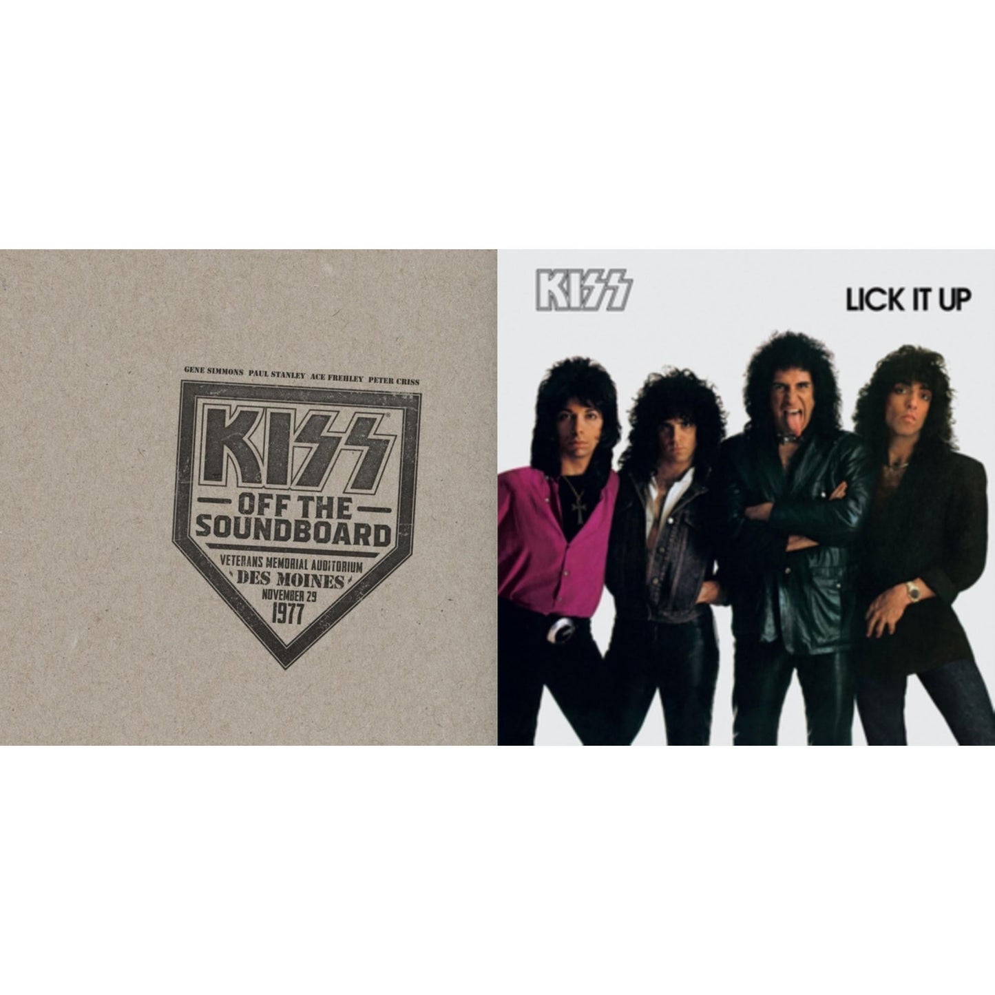 Kiss Off The Soundboard: Live In Des Moines (2LP) & Lick It Up