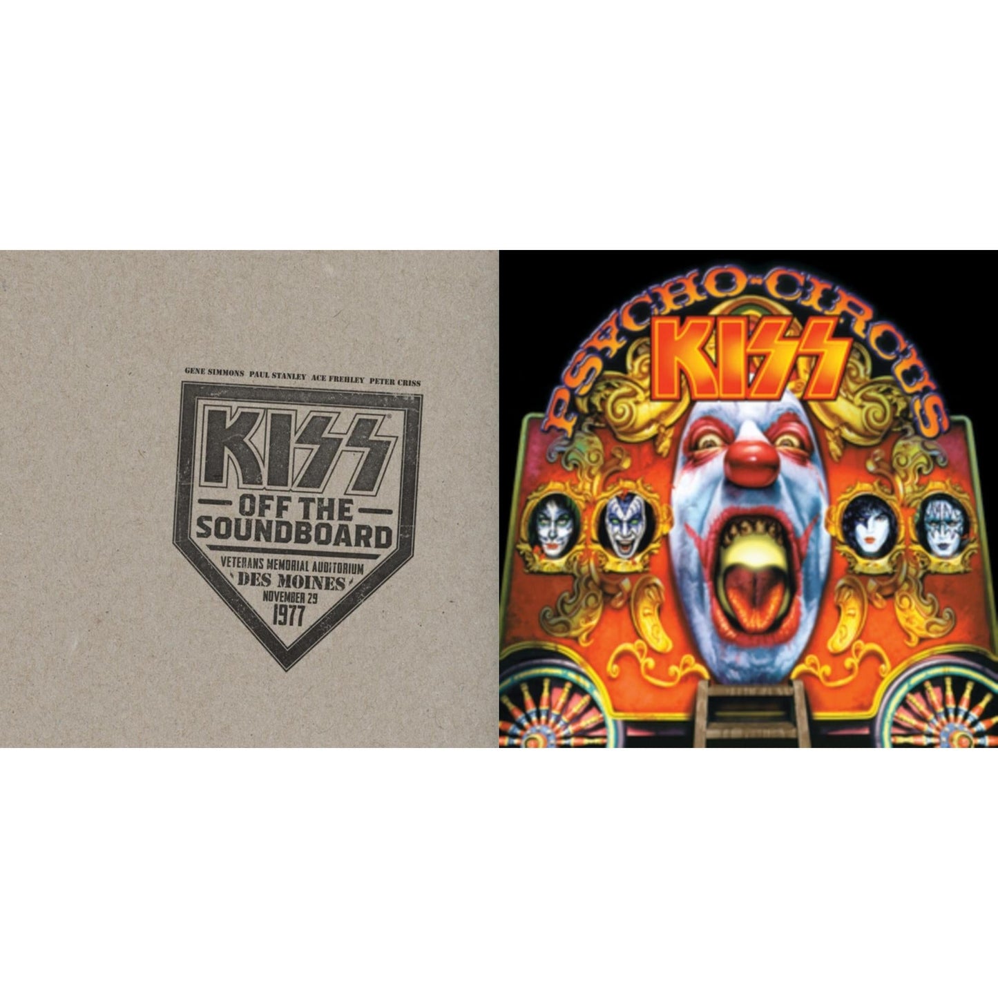 Kiss Off The Soundboard: Live In Des Moines (2LP) & Psycho Circus