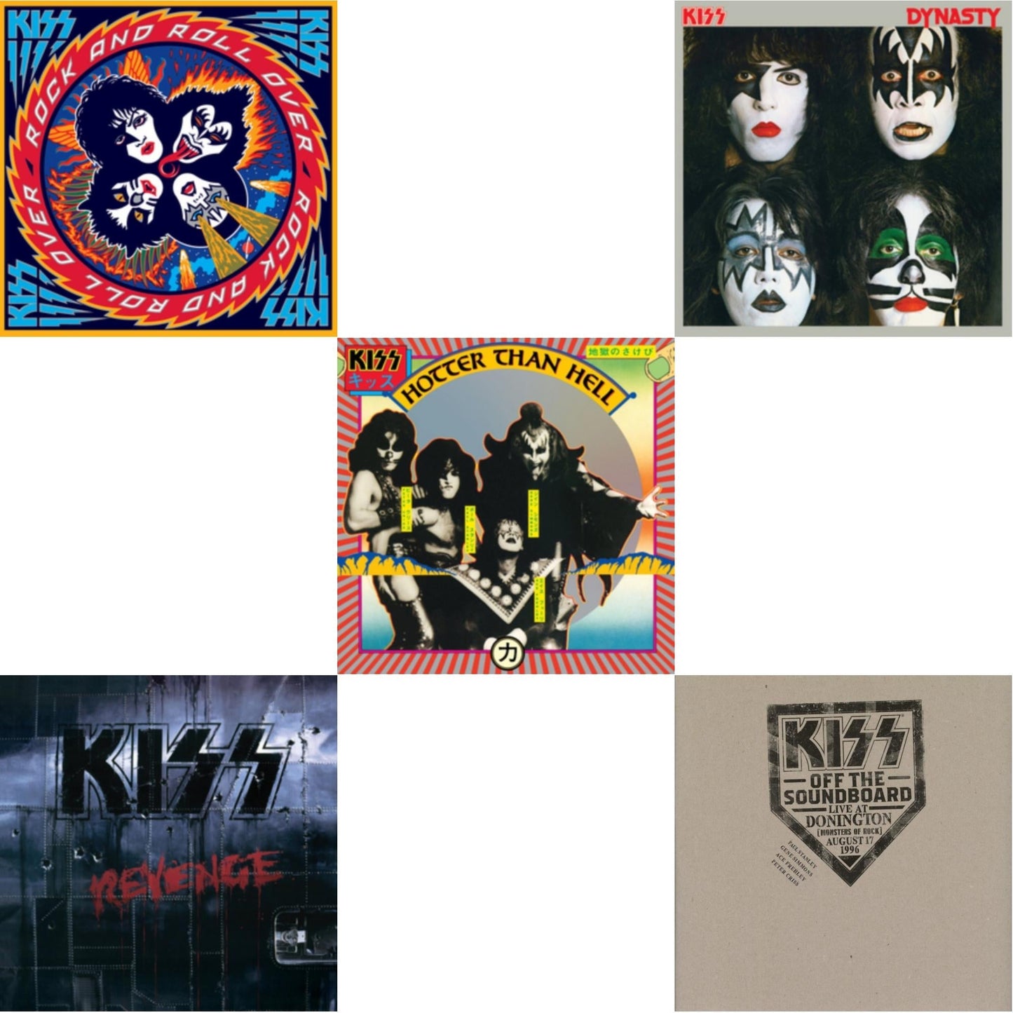 Kiss Off The Soundboard: Donington 1996 (Live) (3LP) & Revenge & Dynasty & Hotter Than Hell & Rock & Roll Over