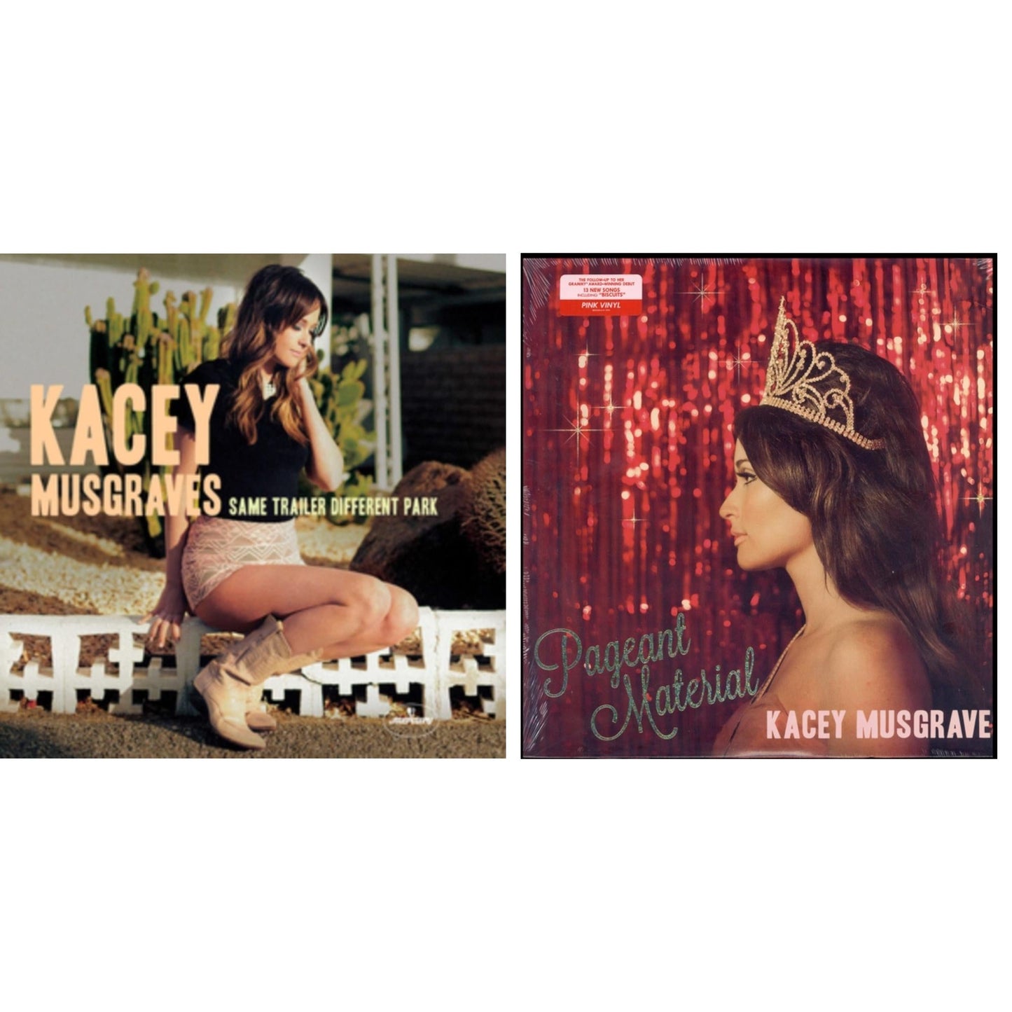 Same Trailer Different Park & Pageant Material (Pink/White LP Vinyl)