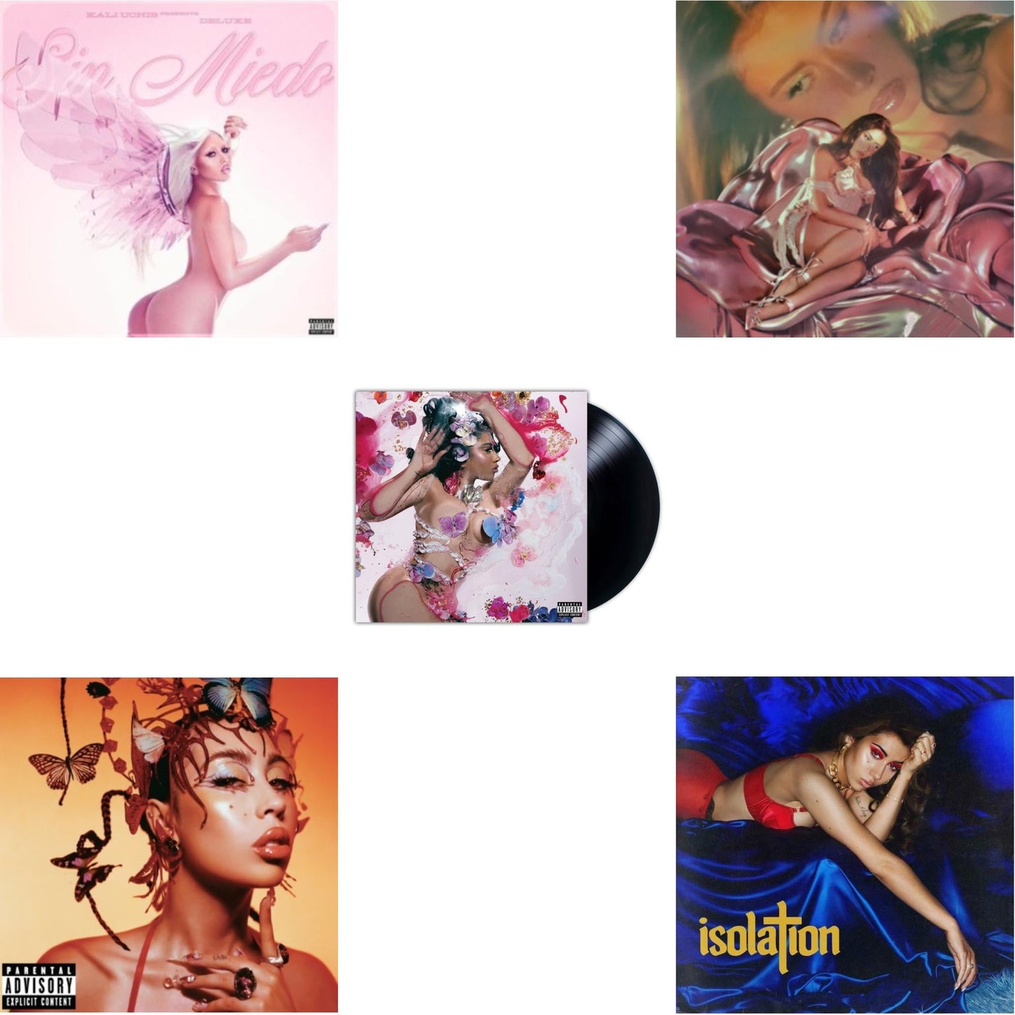 Sin Miedo (Del Amor Y Otros Demonios) Ꝏ (X) & Red Moon In Venus & Orquideas (X) & Sincerely (X) (Pink LP Vinyl) & Isolation