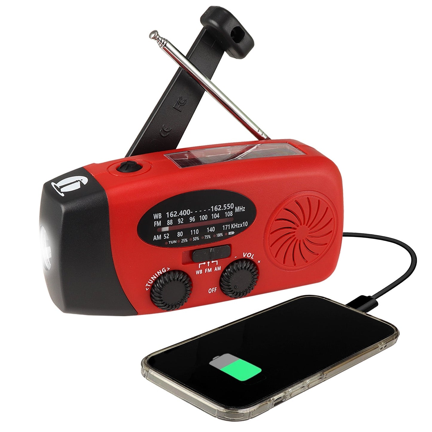 4-in-1 Dynamo NOAA Radio and Flashlight