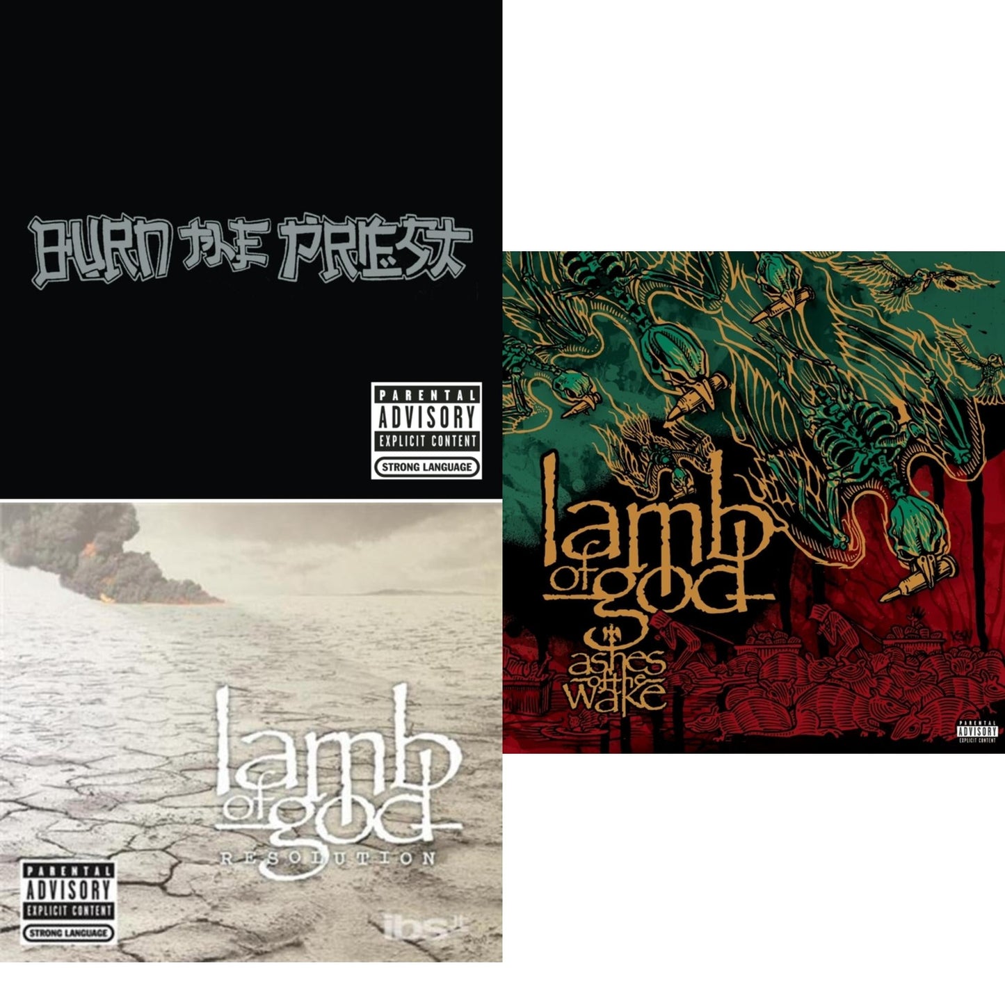 Ashes Of The Wake & Burn The Priest & Resolution