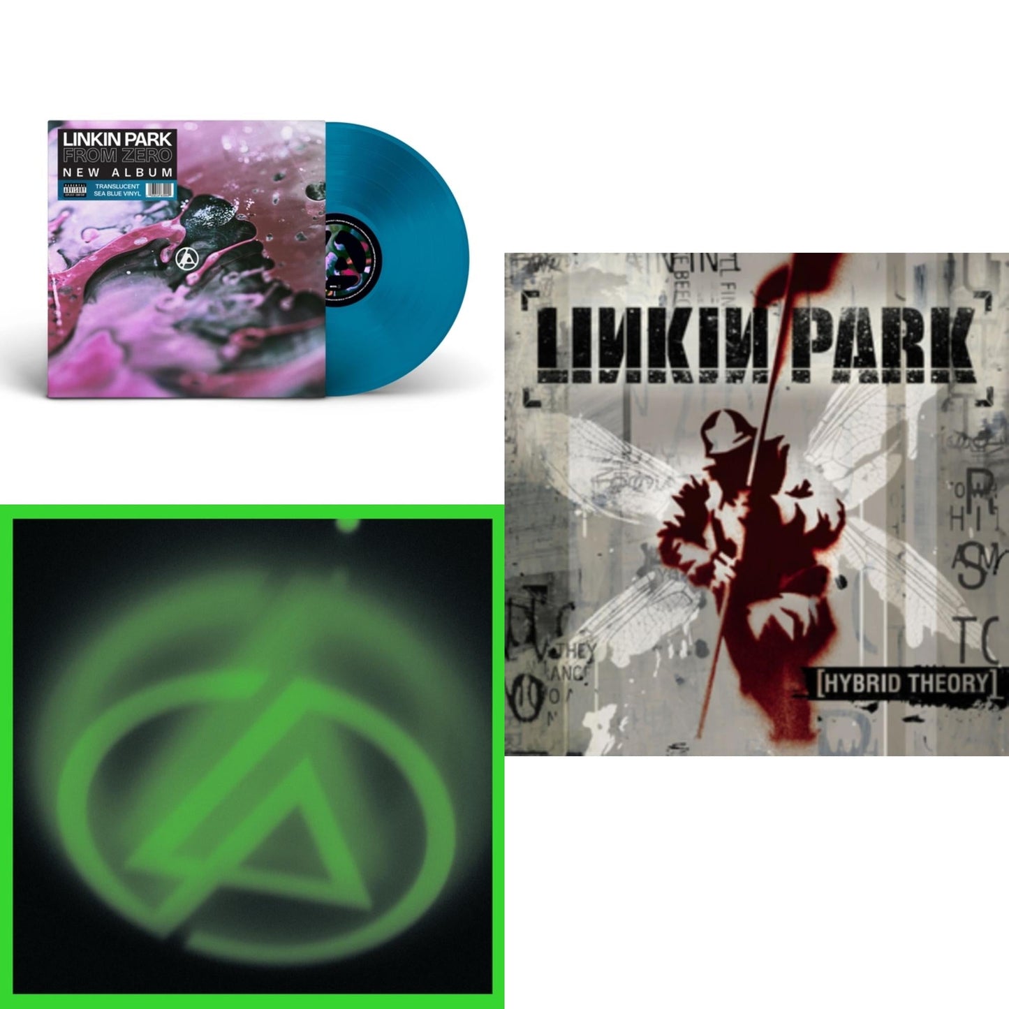 From Zero (Translucent Sea Blue LP Vinyl) & Papercuts (2LP) & Hybrid Theory