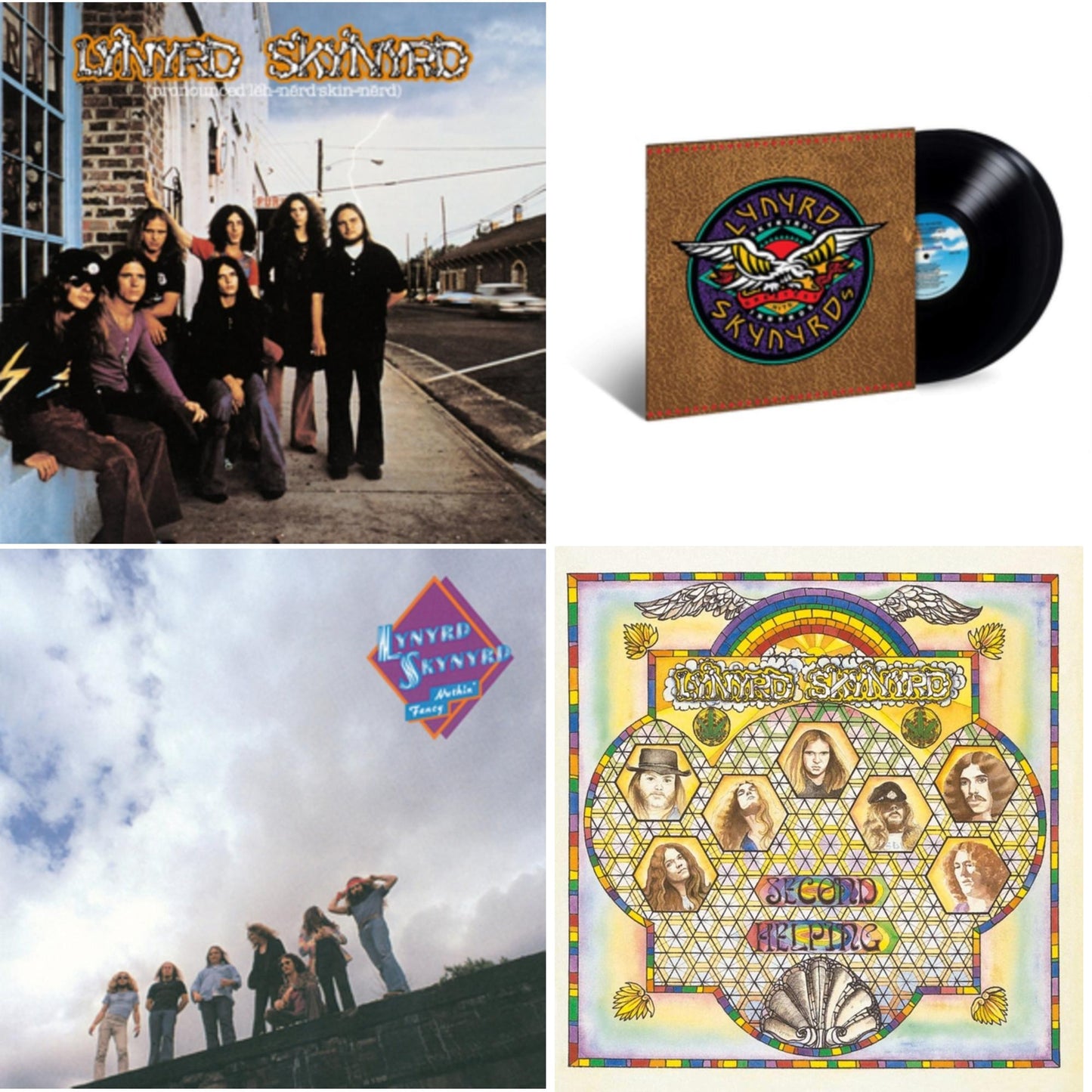 Pronounced Leh-Nerd Skin-Nerd & Second Helping & Nuthin Fancy & Skynyrd's Innyrds (Their Greatest Hits)