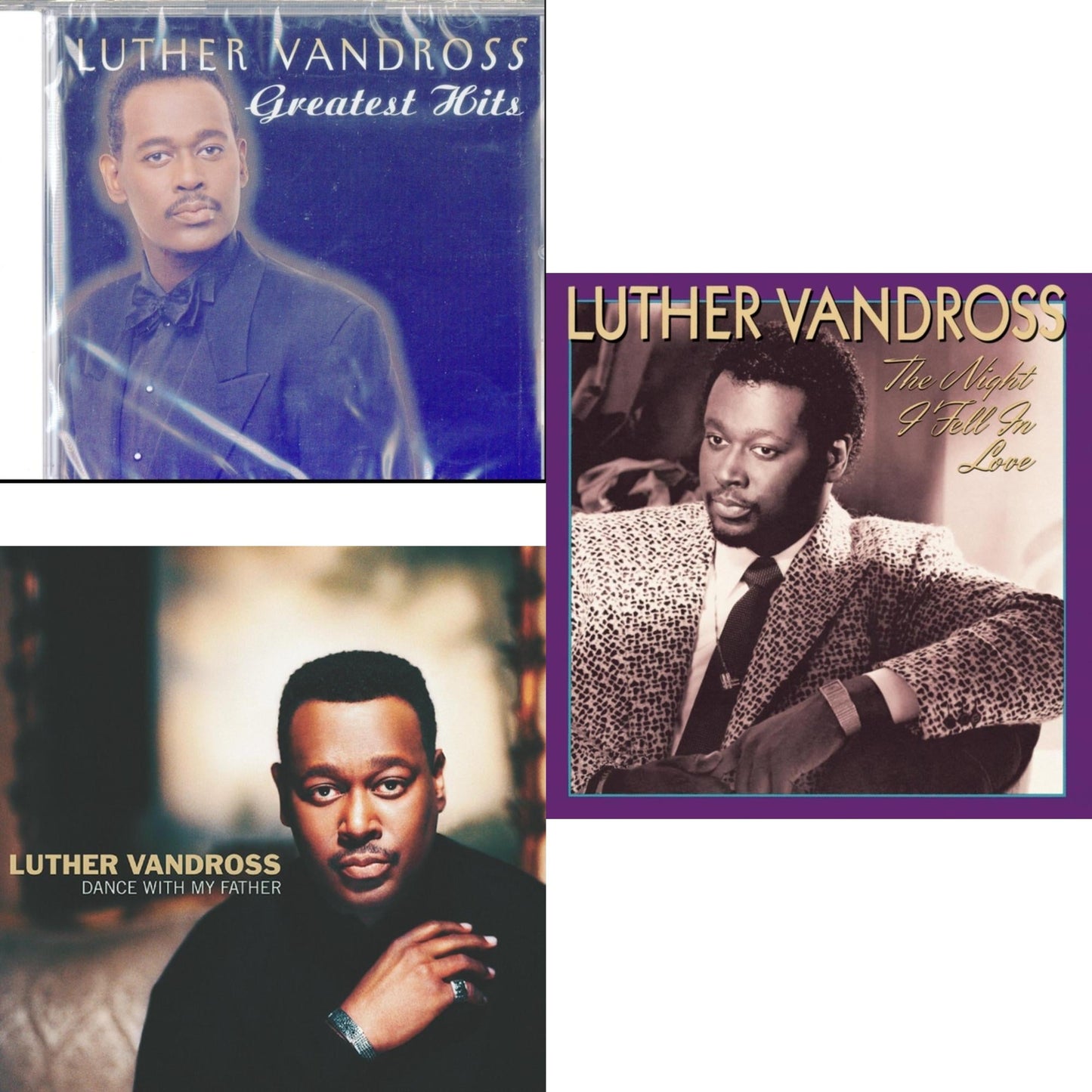 Luther Vandross - Greatest Hits & Dance With My Father & Night I Fell In Love - CD Bundle