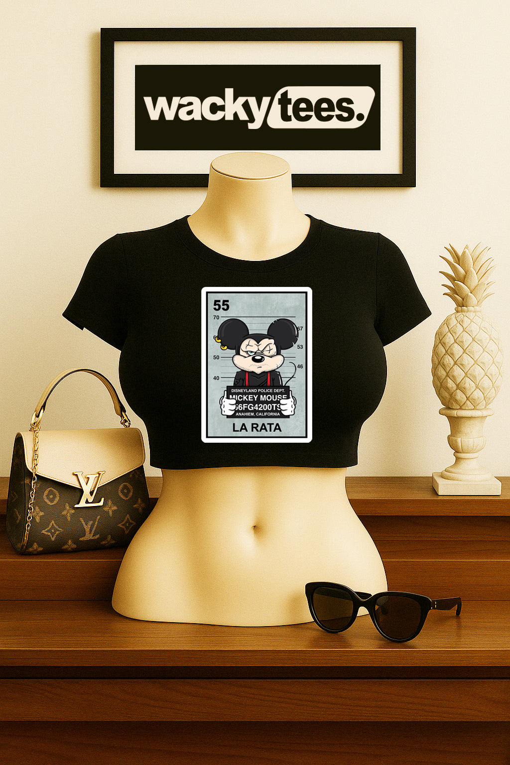 La Rata Disneyland Loteria The Rat Mexican Bingo Graphic Tee Shirt