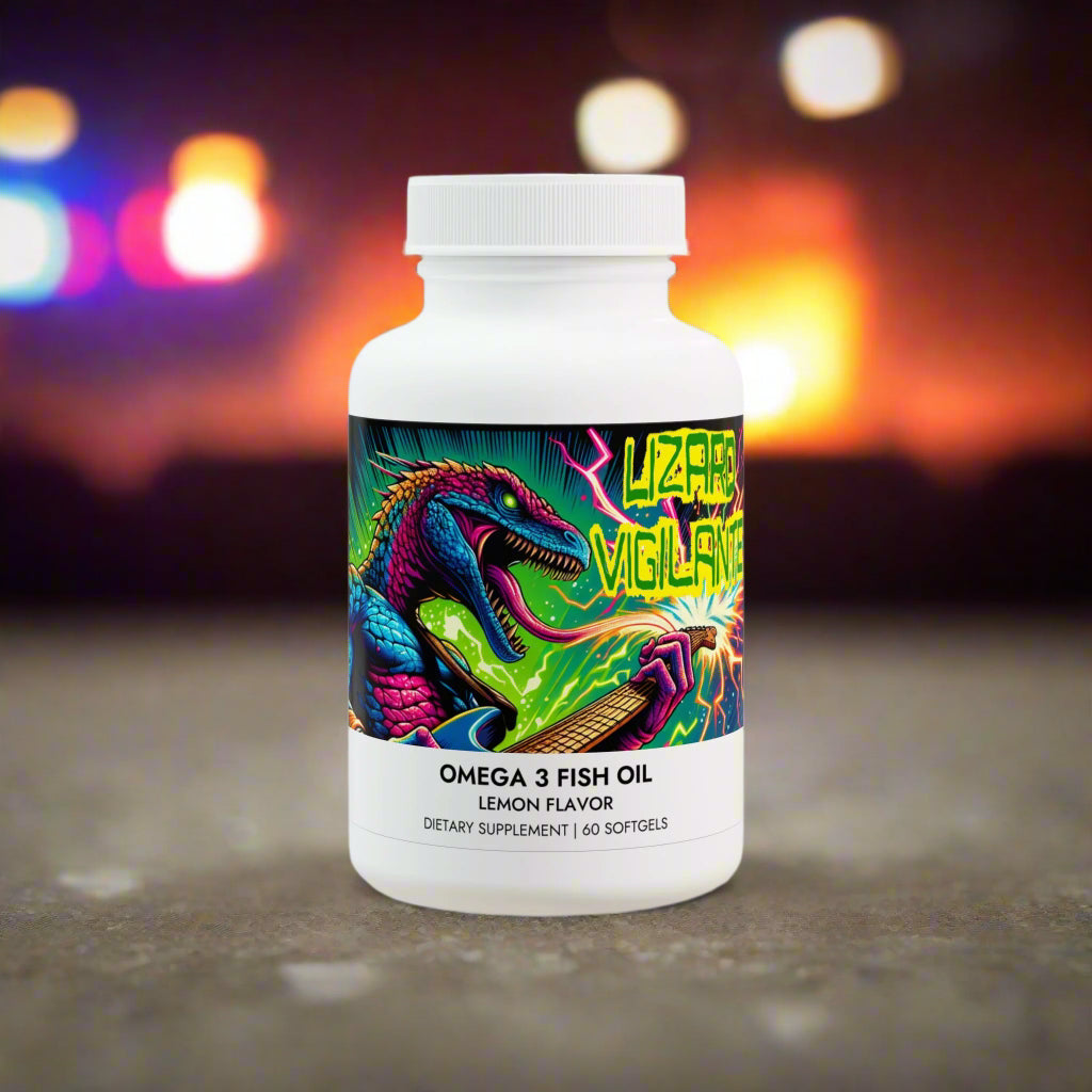 Lizard Vigilante Omega 3 Fish Oil Supplement (60 Softgels) - Premium Food Supplements from Printify - Just $29.99! Shop now at Lizard Vigilante