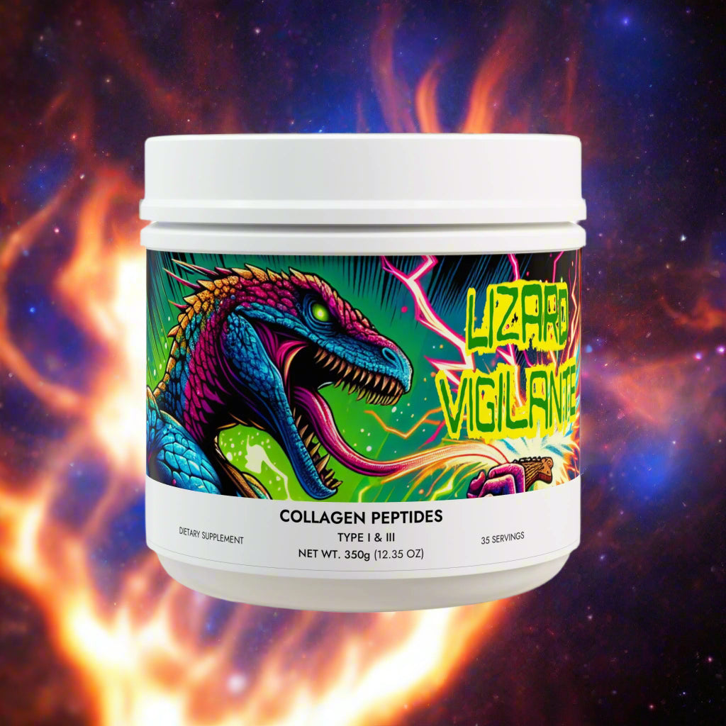Lizard Vigilante Collagen Peptides Type I & III Supplement (350g, 12.3oz) - Premium Food Supplements from Printify - Just $39.99! Shop now at Lizard Vigilante