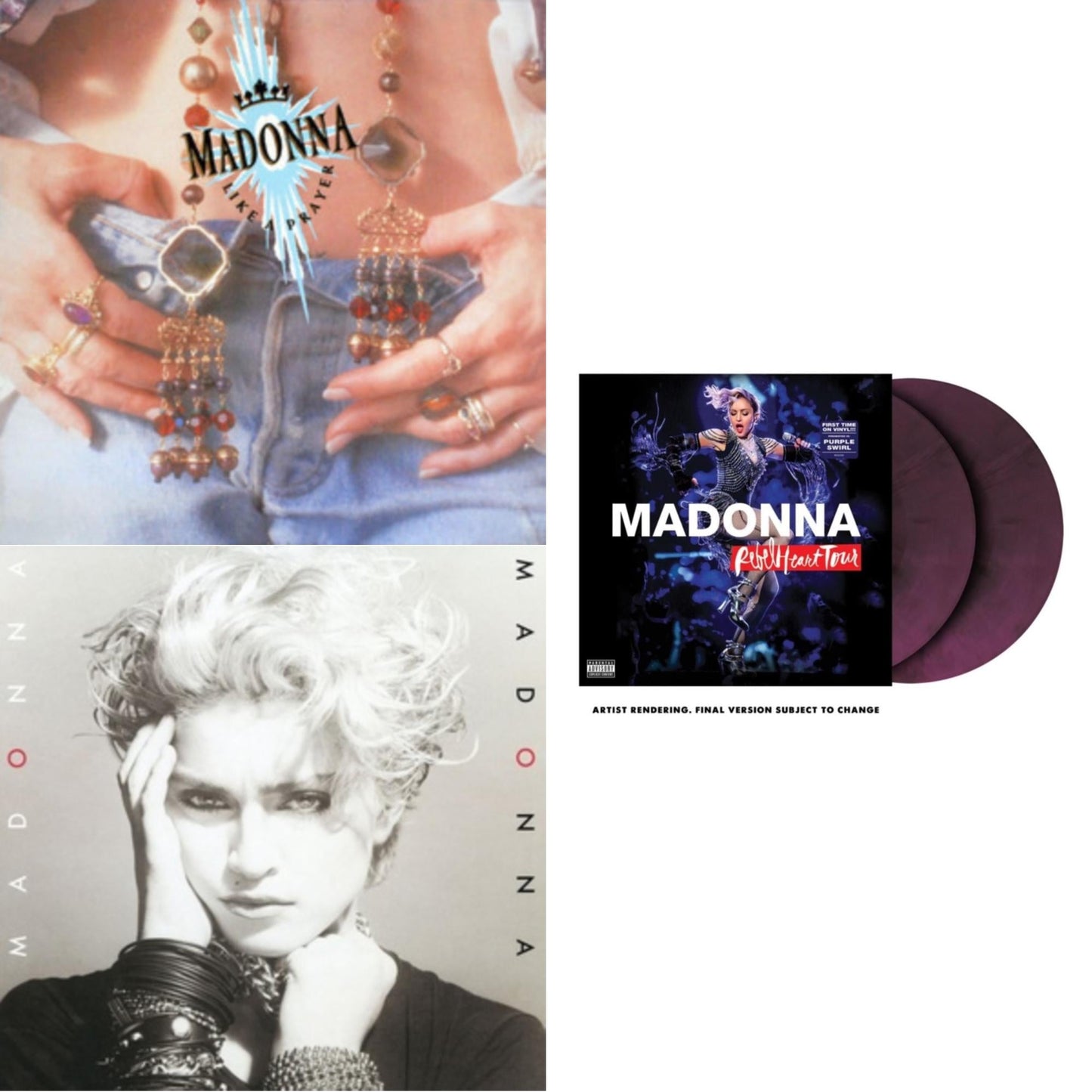Like A Prayer (180G) & Madonna & Rebel Heart Tour (X) (Purple Galaxy Swirl Vinyl/2LP)