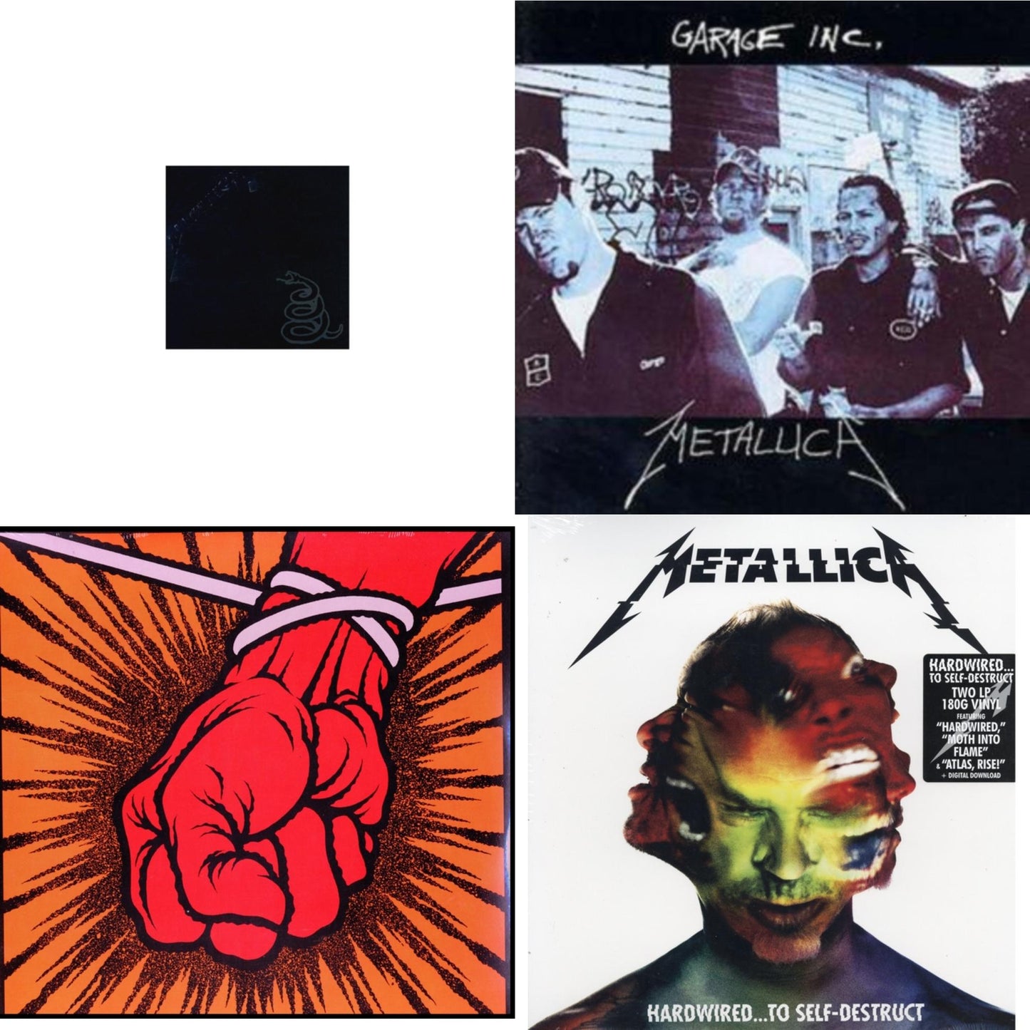 Metallica (Remastered/2LP) & Garage Inc. & St Anger & Hardwired To Self-Destruct (2LP/180G/Dl Card)