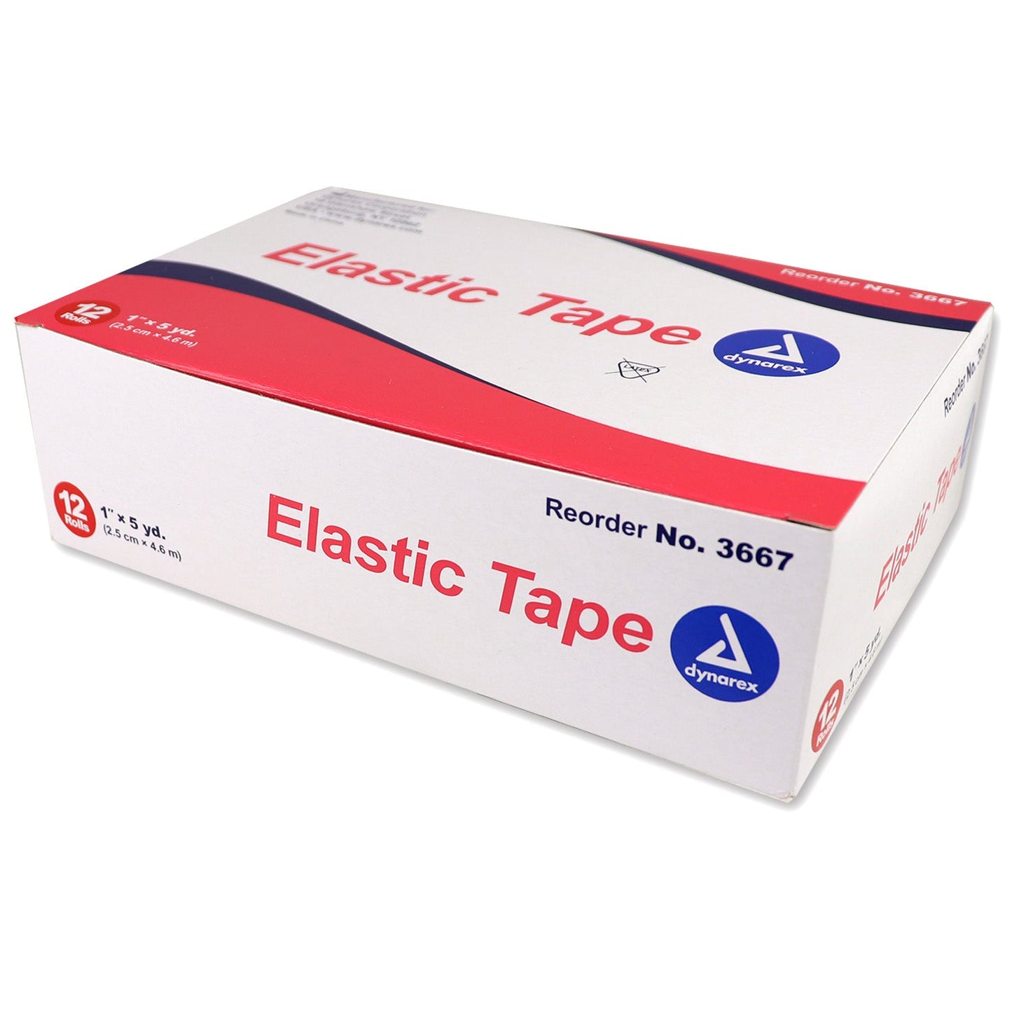 Adhesive Tape, Elastic 1" x 5 yd. - 12 per box