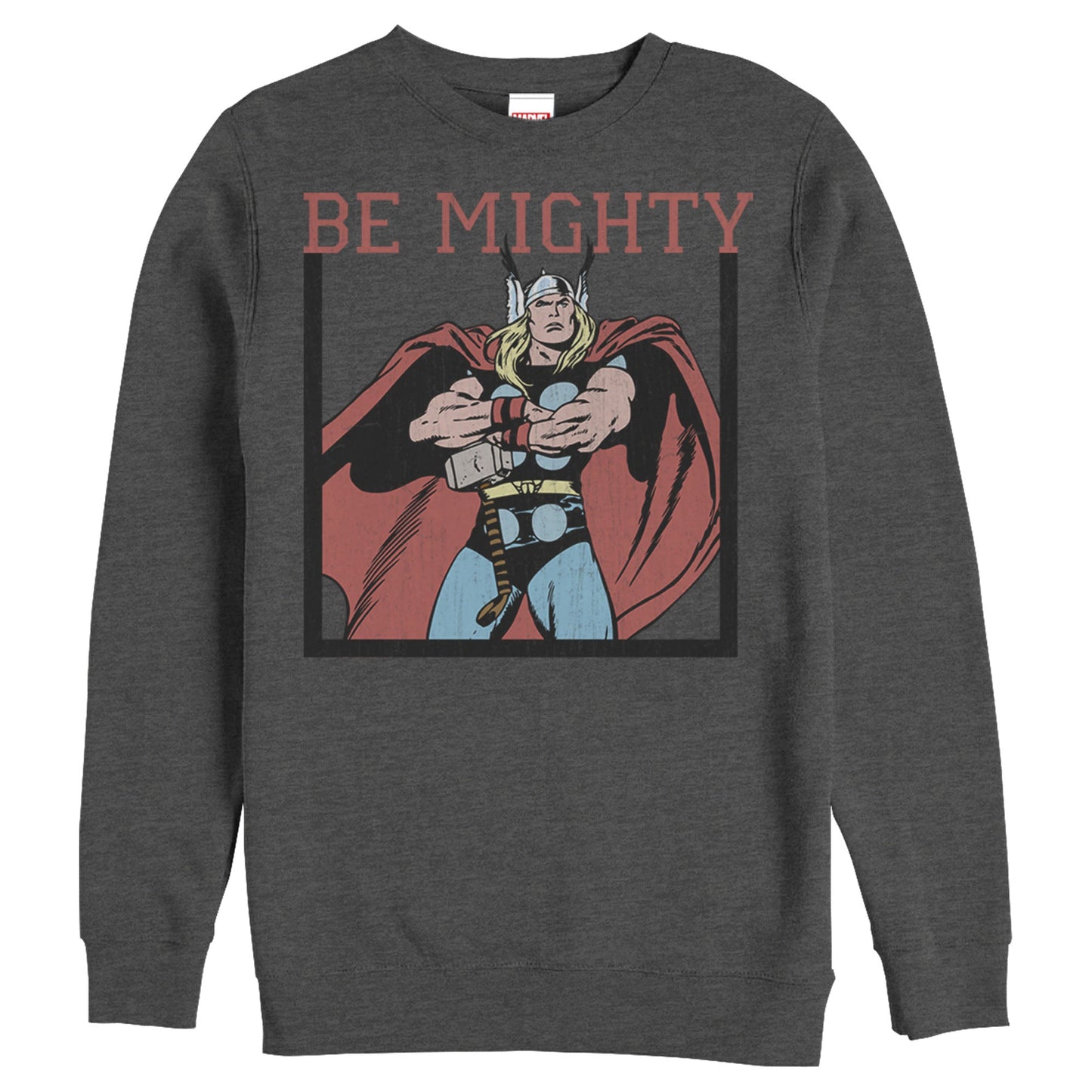 Marvel Be Mighty Mens Crewneck Sweatshirt