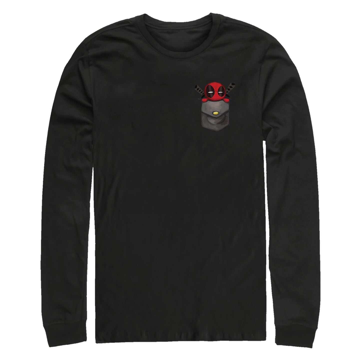 Marvel Deadpool Cutie Pie Mens Long Sleeve T Shirt