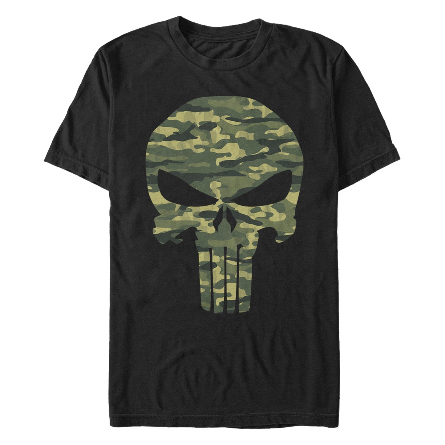 Marvel Punisher CamoSkull Mens T Shirt