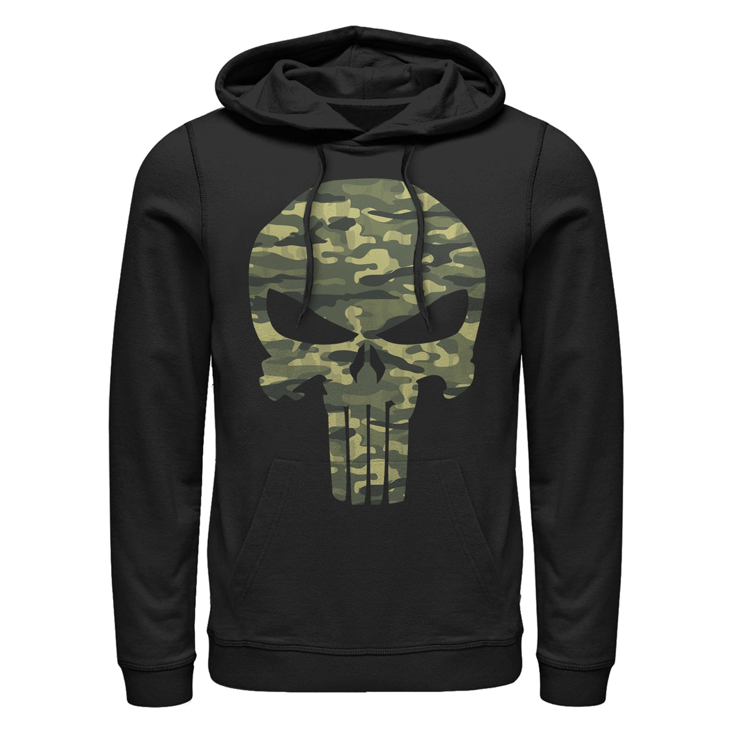 Marvel Punisher CamoSkull Lightweight Mens Hoodie