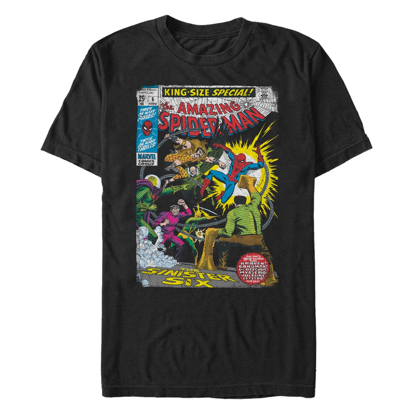 Marvel Sinister 6 Comic Mens T Shirt
