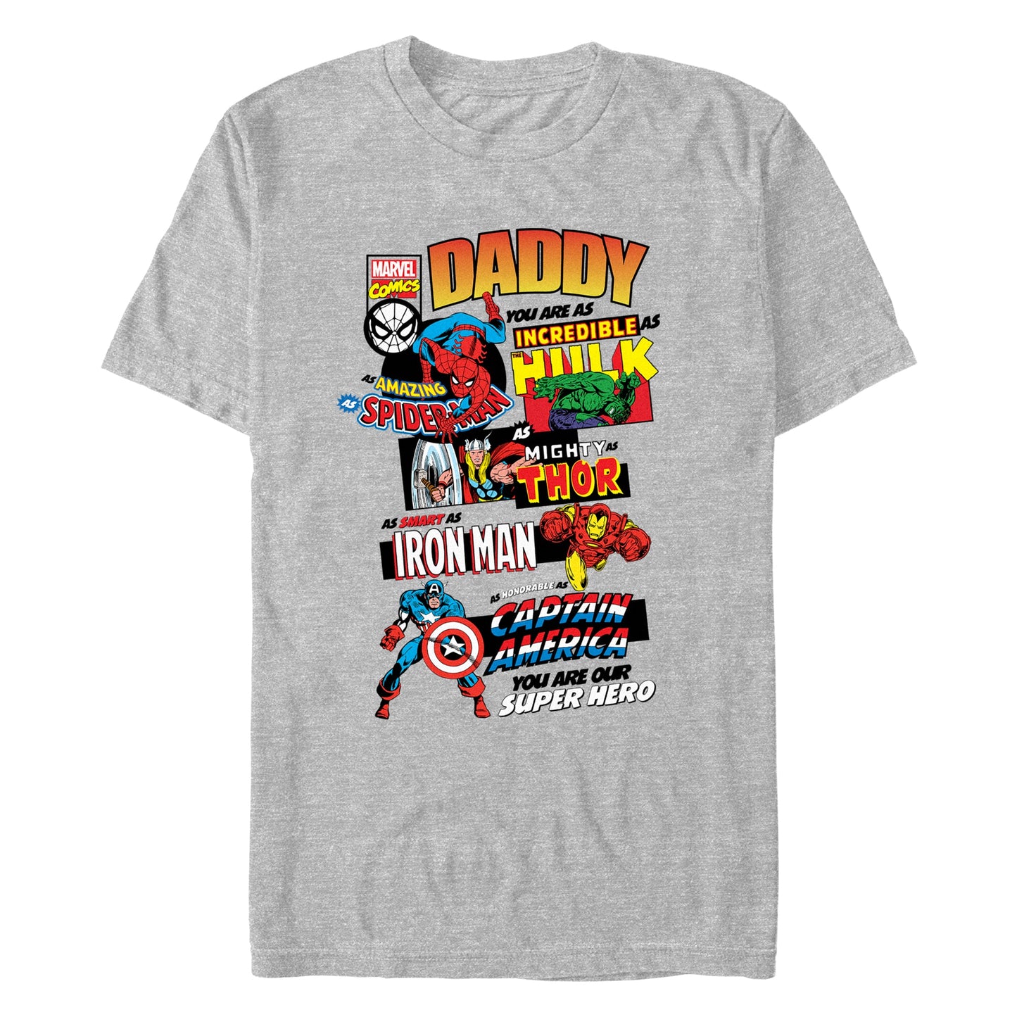 Marvel Ultimate Dad Mens T Shirt