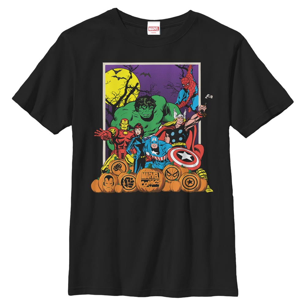 Marvel Halloween Avengers Scene Boys Kids T Shirt